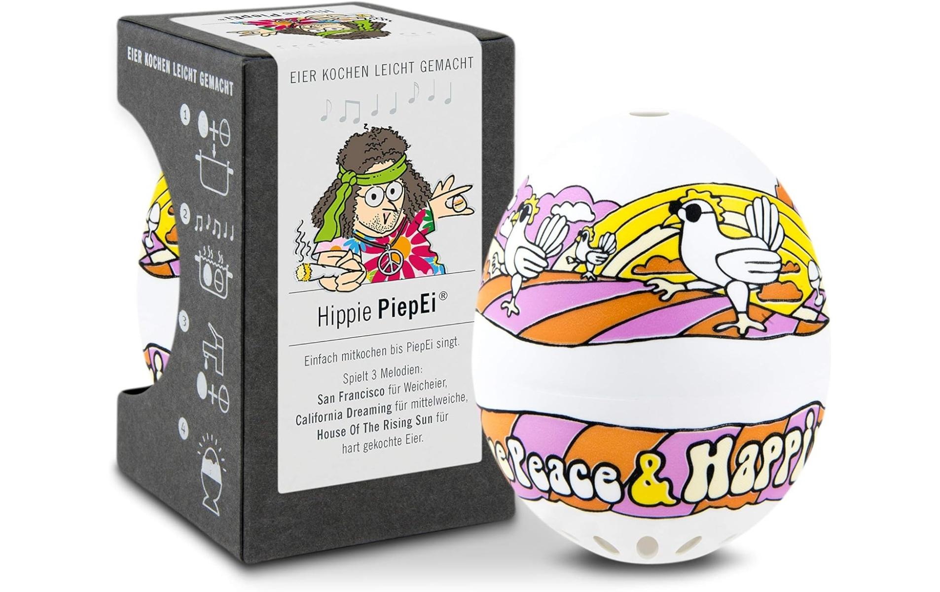 Image of Küchentimer "PiepEi Singende Eieruhr Hippie"