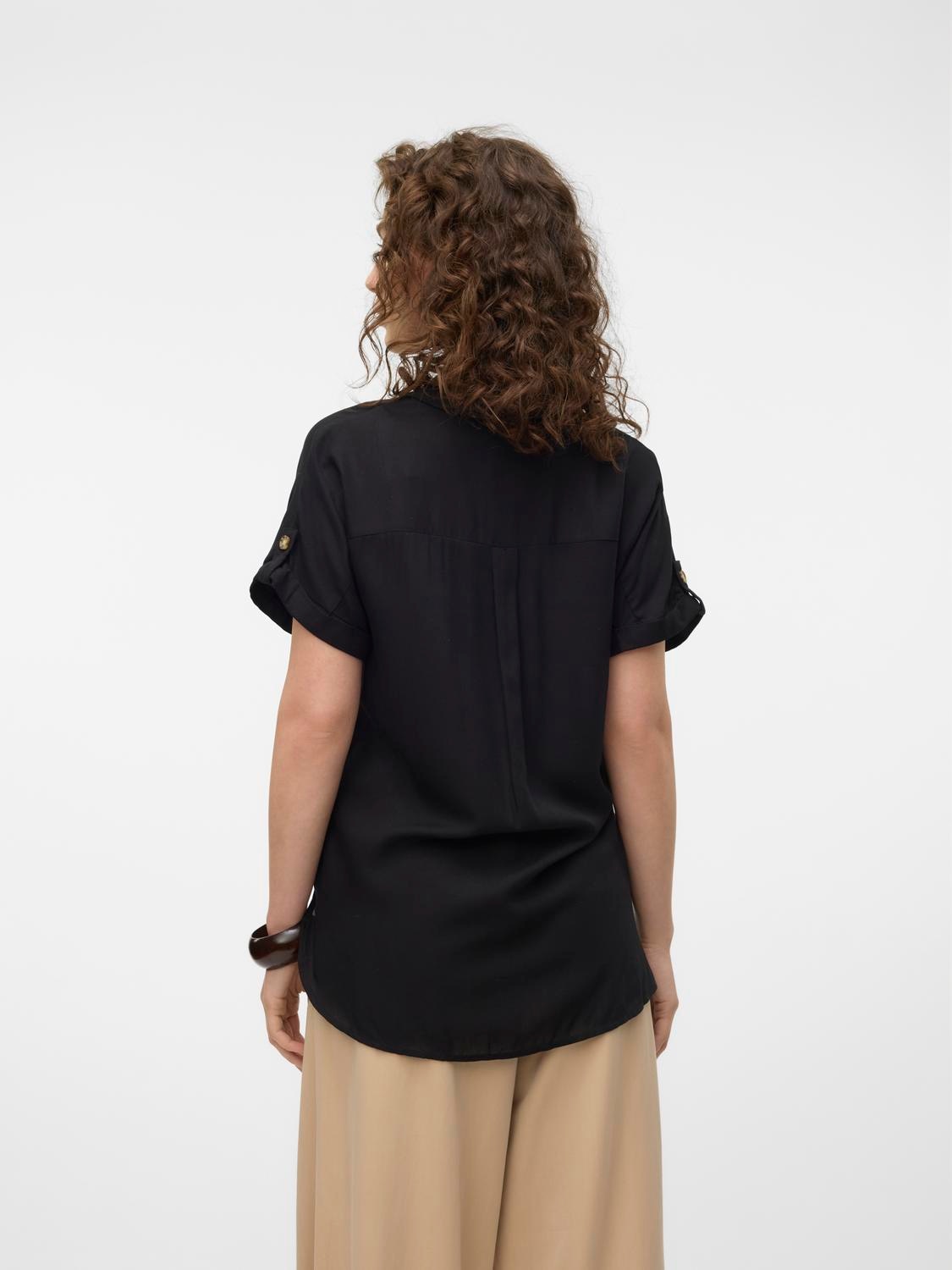 Vero Moda Hemdbluse »VMBUMPY S/S SHIRT WVN GA NOOS«
