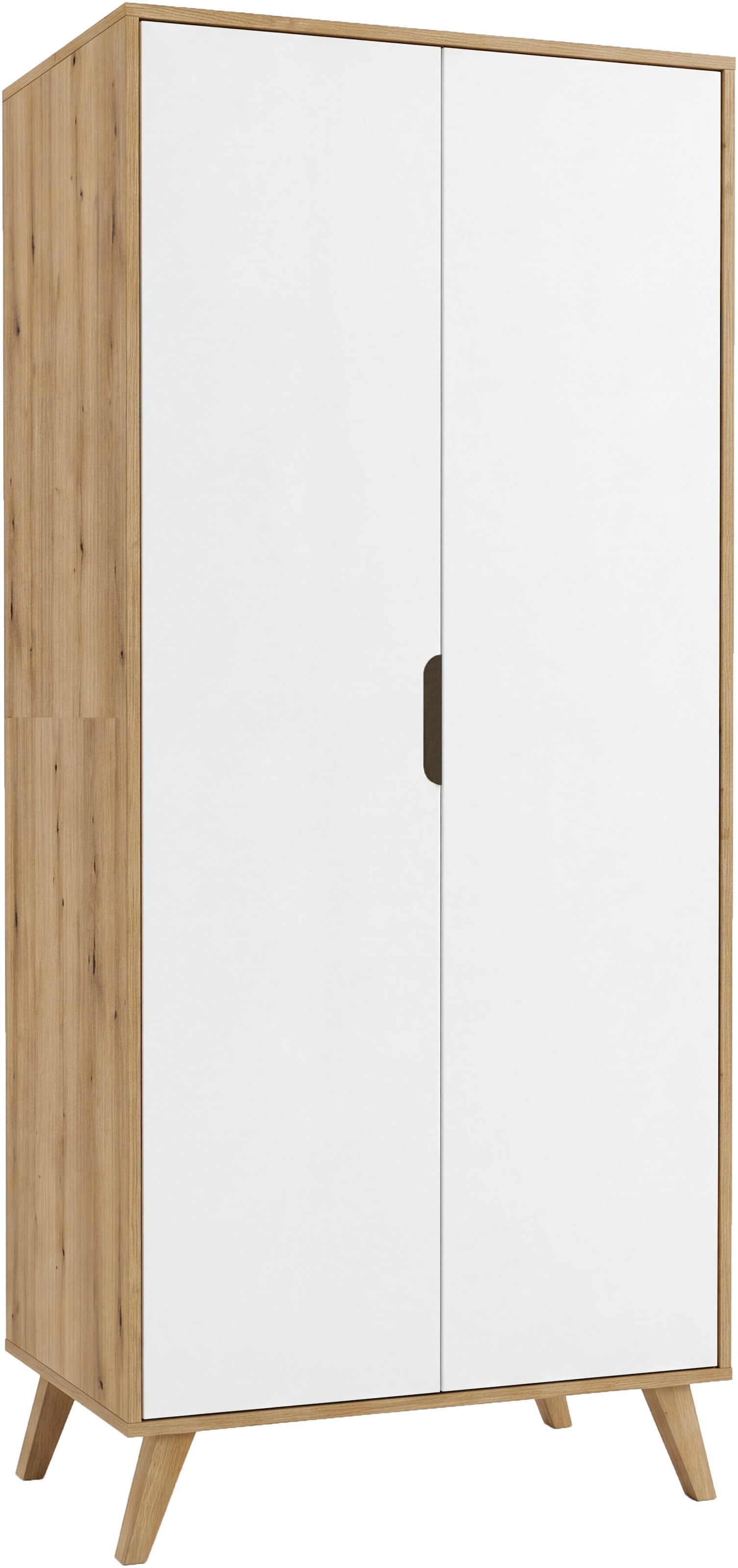 GOODproduct Kleiderschrank »TALVINNA, Schlafzimmerschrank,Garderobenschrank,Schrank,Dielenschrank« 2-türig, Breite 81cm, 1 Kleiderstange, 1 fester Boden