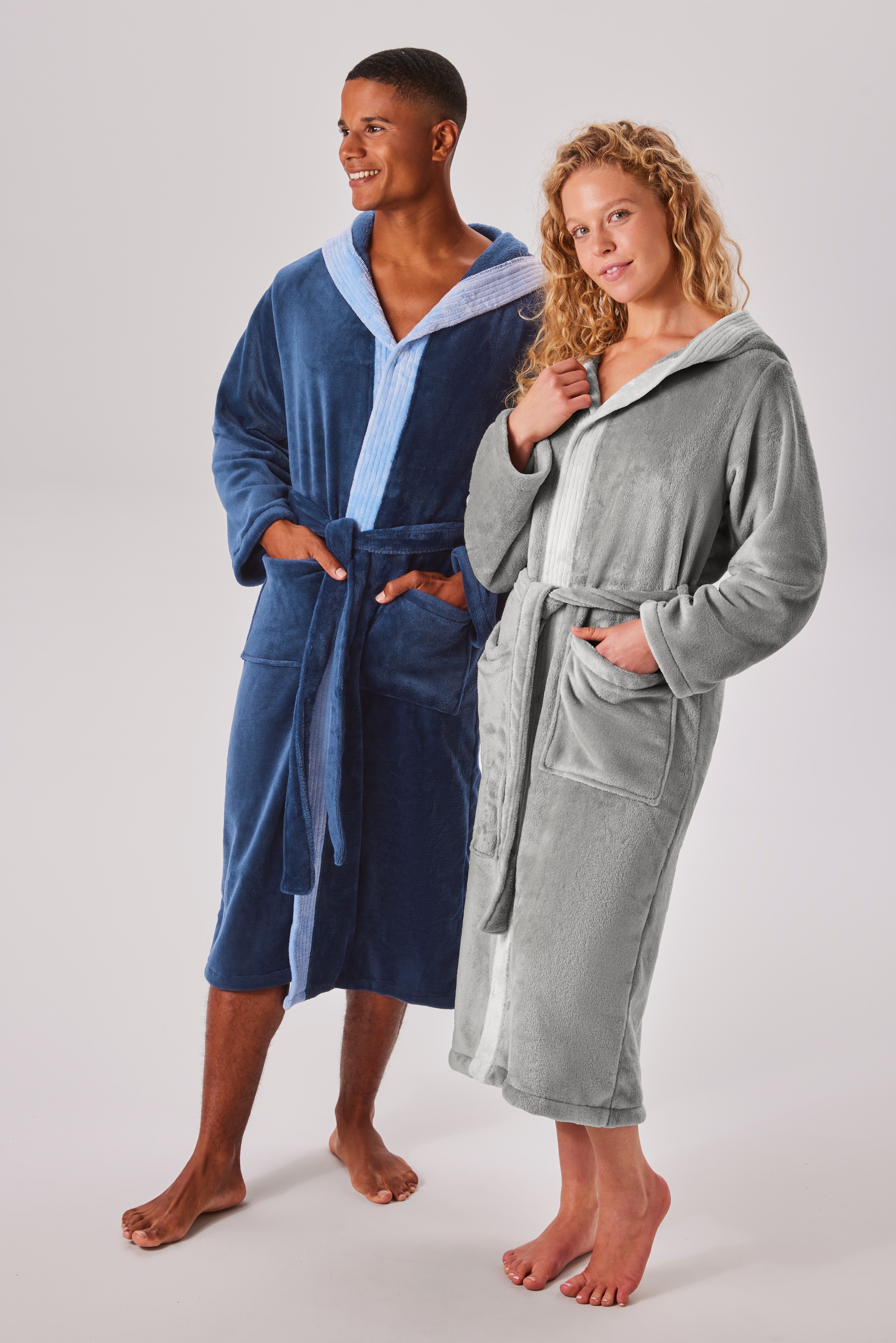 GOODproduct Peignoir de bain unisexe »Miia, ideal für Sauna, Spa & im Urlaub« 1 cuis weich und kuschelig, plüsch, für Damen und Herren, S-XL