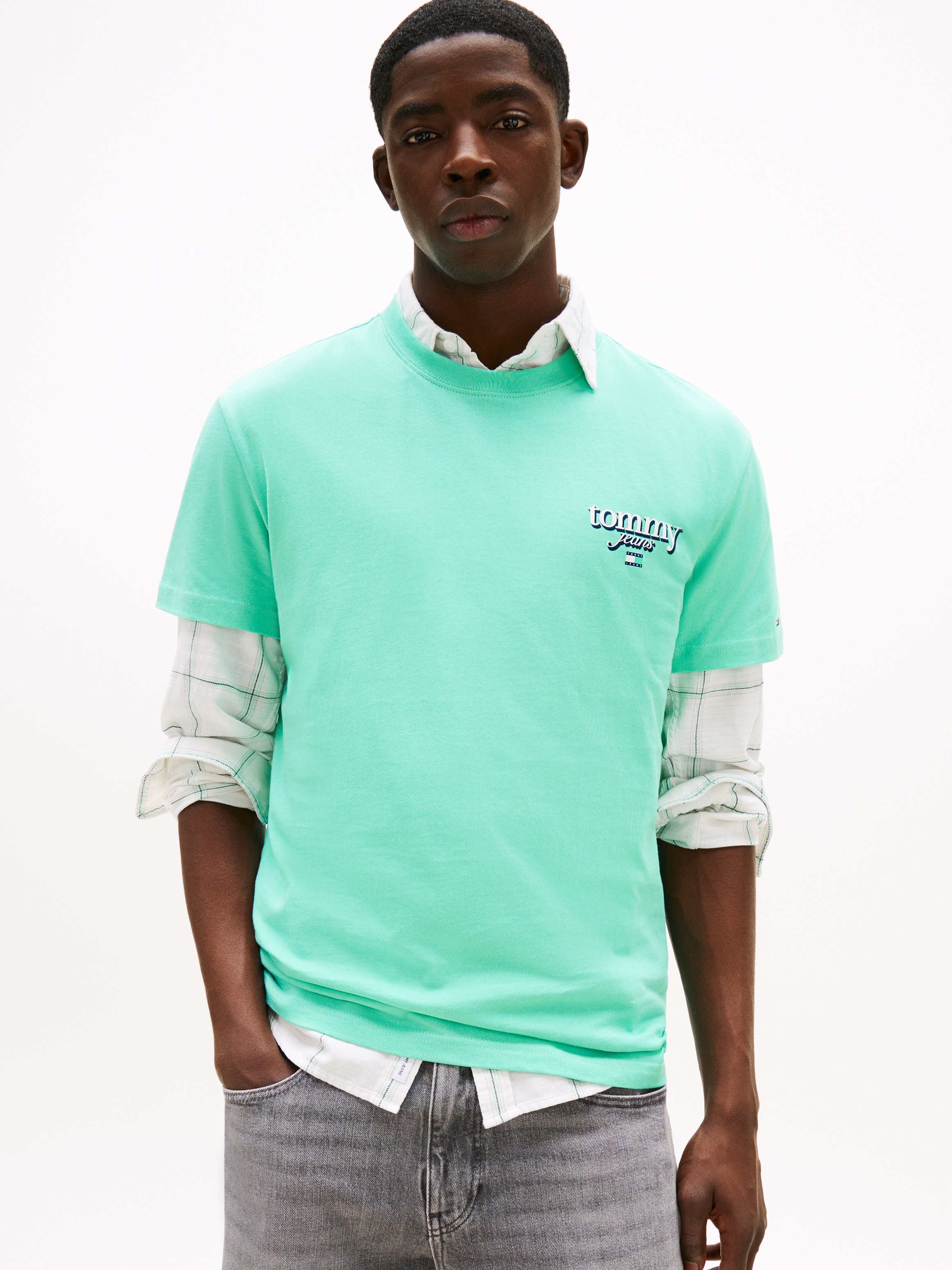 Image of Tommy Jeans T-Shirt "TJM REG SIGNATURE CITY TEE" mit grossem Rückenprint