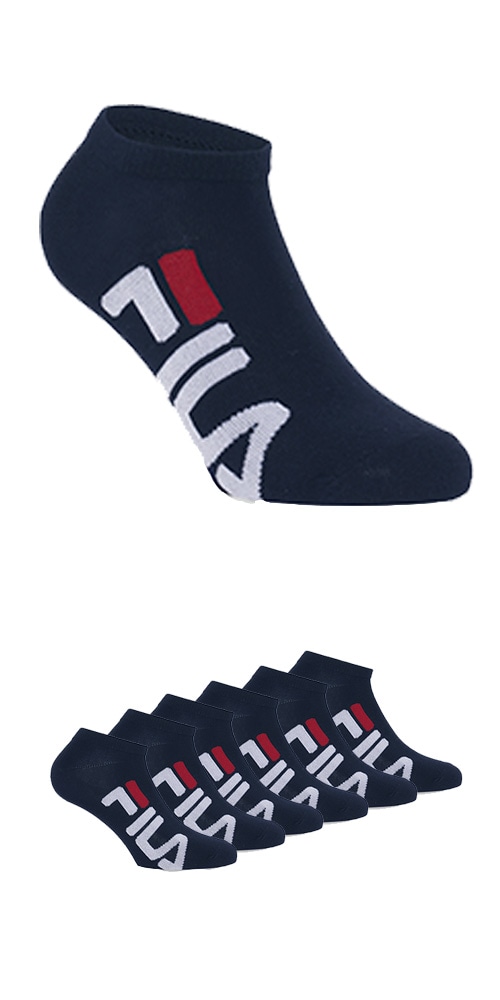 Image of Fila Socken "UNISEX INVISIBLE SOCKS" 6 Paar tlg. grosser Markenschriftzug seitlich