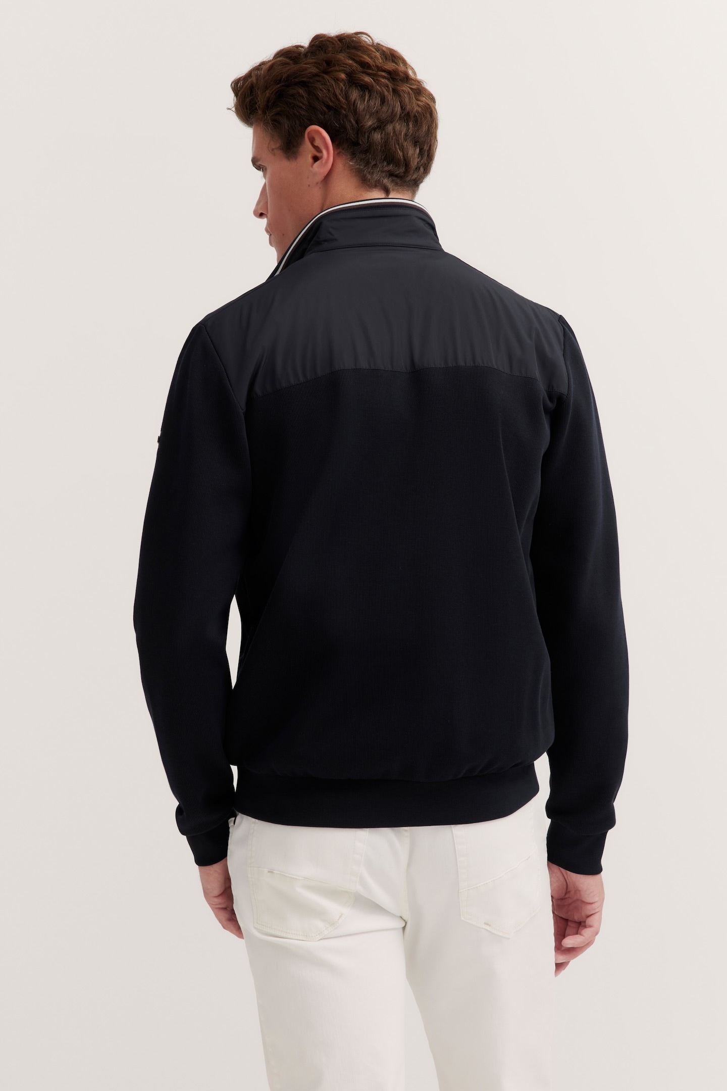 bugatti Veste sweat mit Reissverschluss und Stehkragen