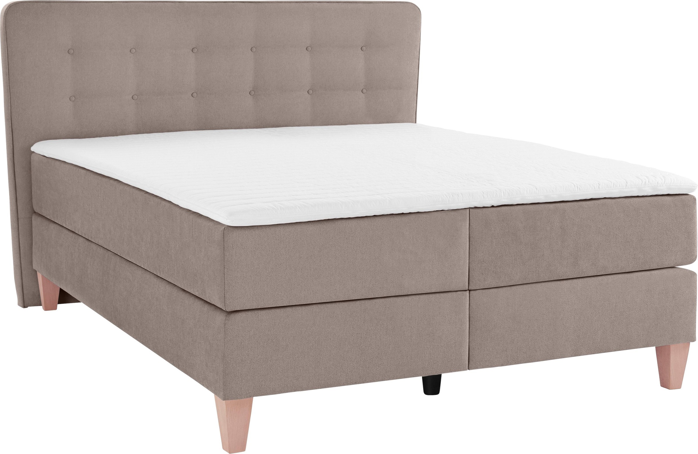 Home affaire Boxspringbett »Ascola«, incl. Topper, 5, Breiten, 3 Ausführungen, 2 Härtegrade