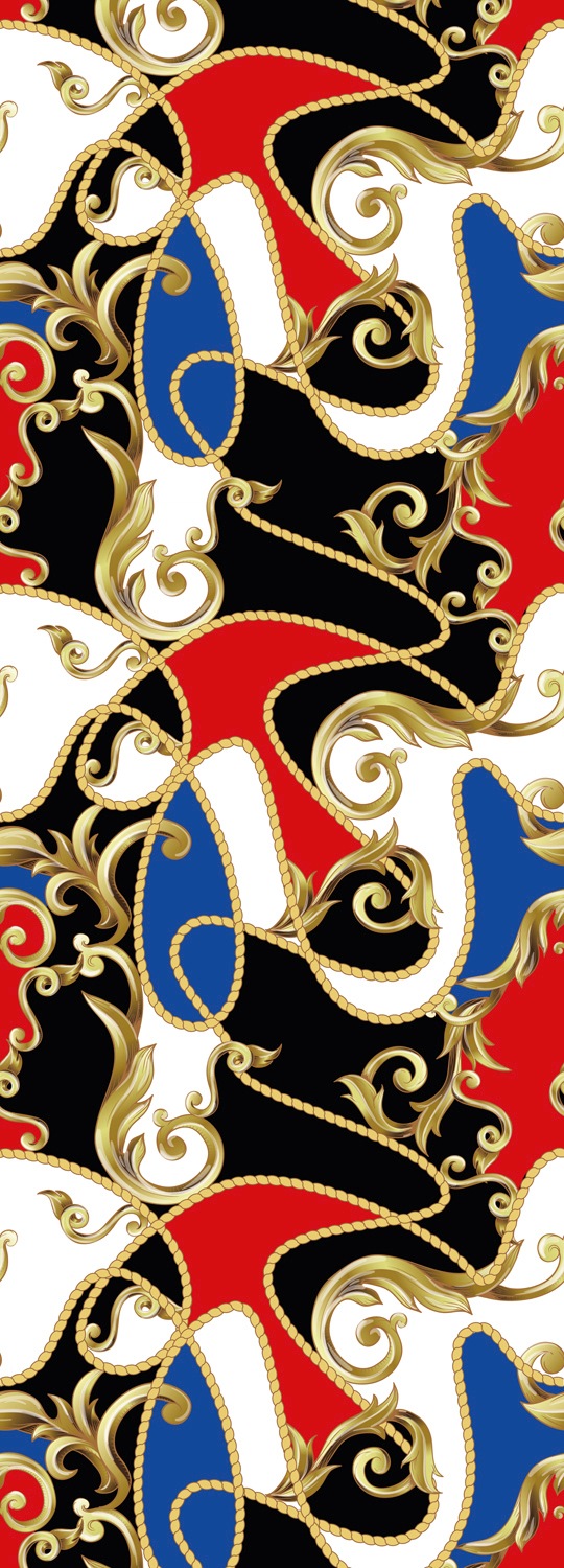 Image of queence Vinyltapete "Mariella" Barock Kunst bedruckt glatt 90x250cm, selbstklebend, kinderleichte Anbringung, Sticker
