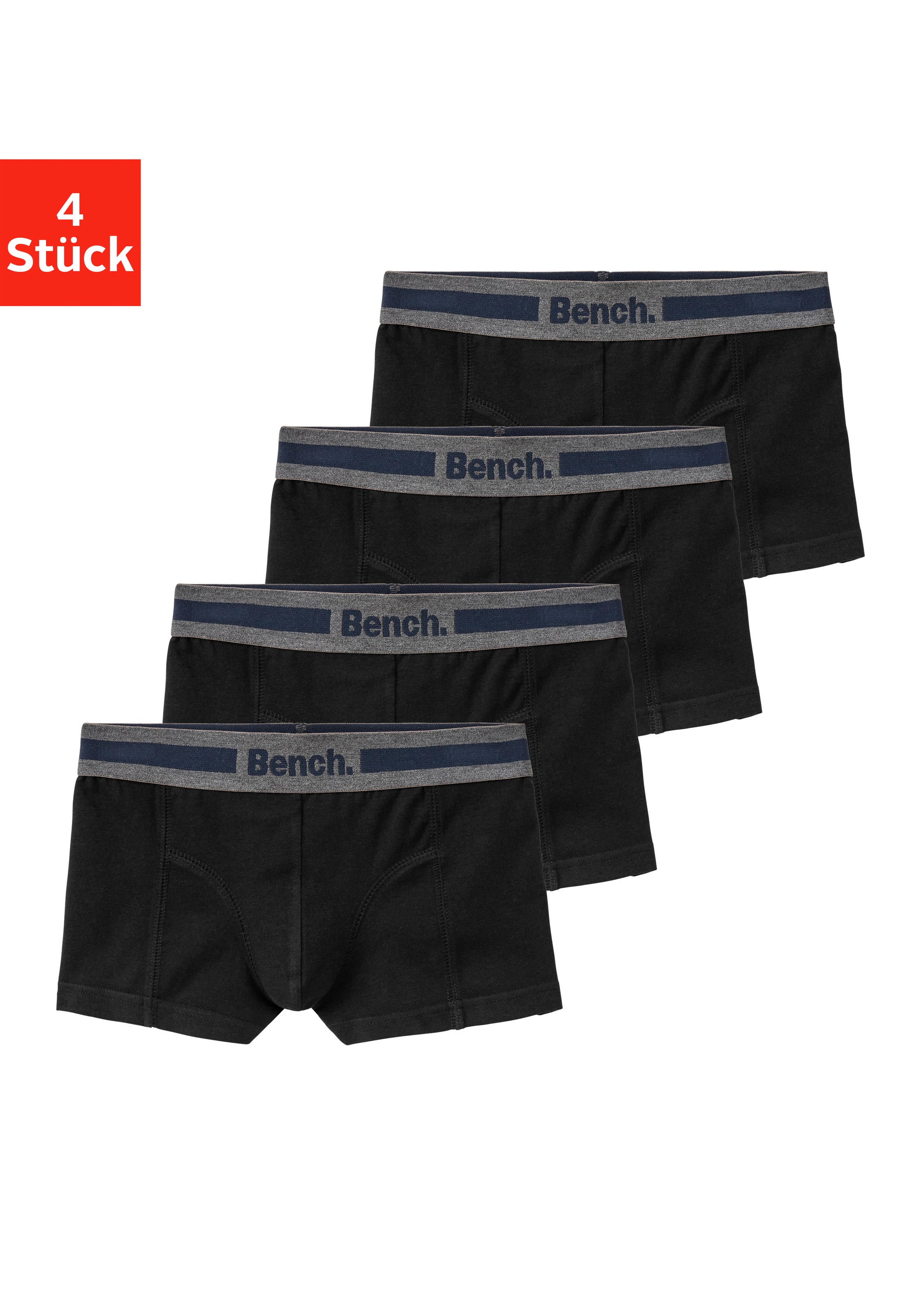 Image of Bench. Boxer "Boxershorts für Jungen" Packung, 4 Stk. mit Overlock-Nähten vorn