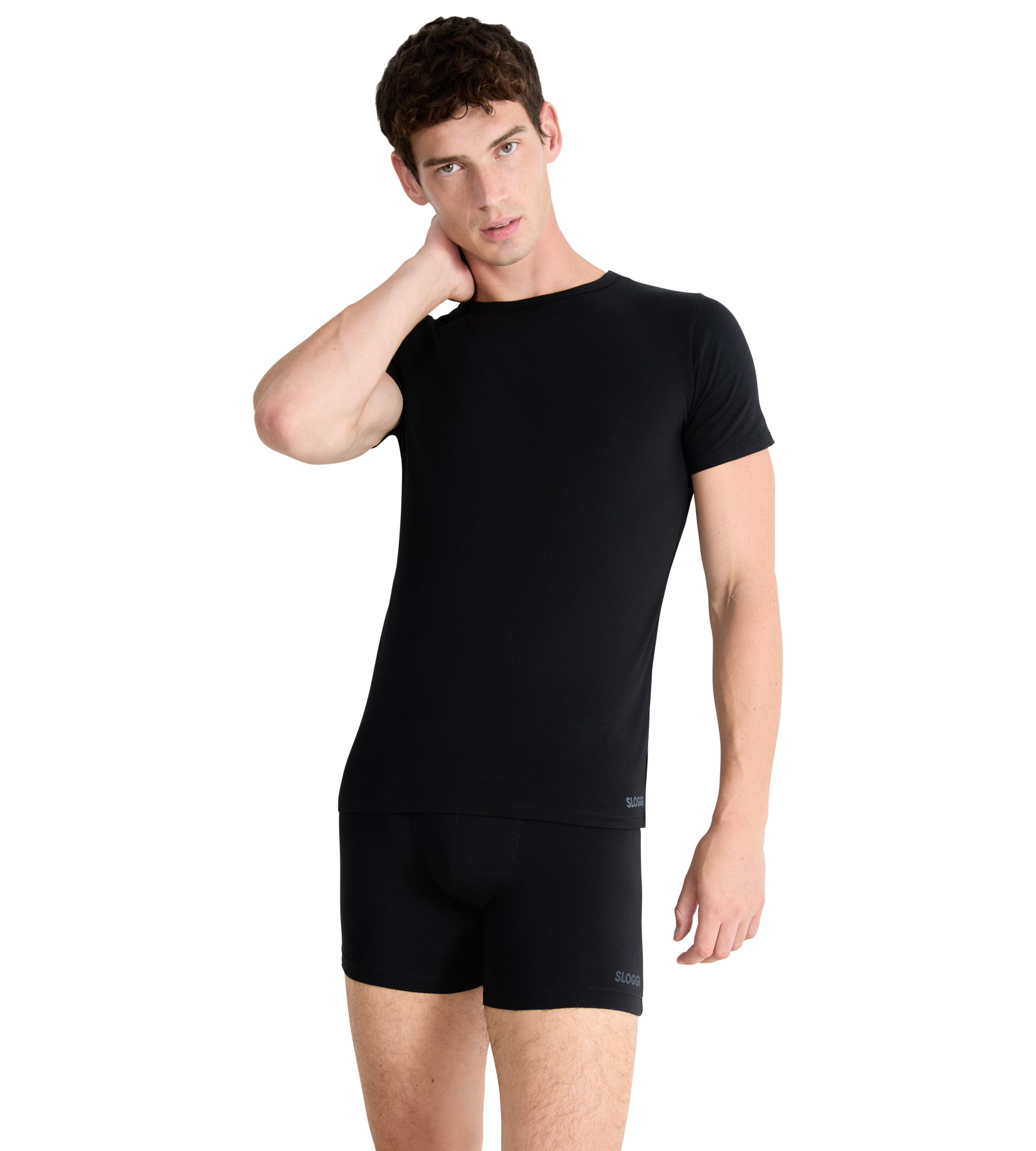 sloggi Unterhemd »Men GO ABC 2.0«, (2er Pack), Rundhals-Ausschnitt, Slim Fit, weich, elastisch, Baumwollmischung