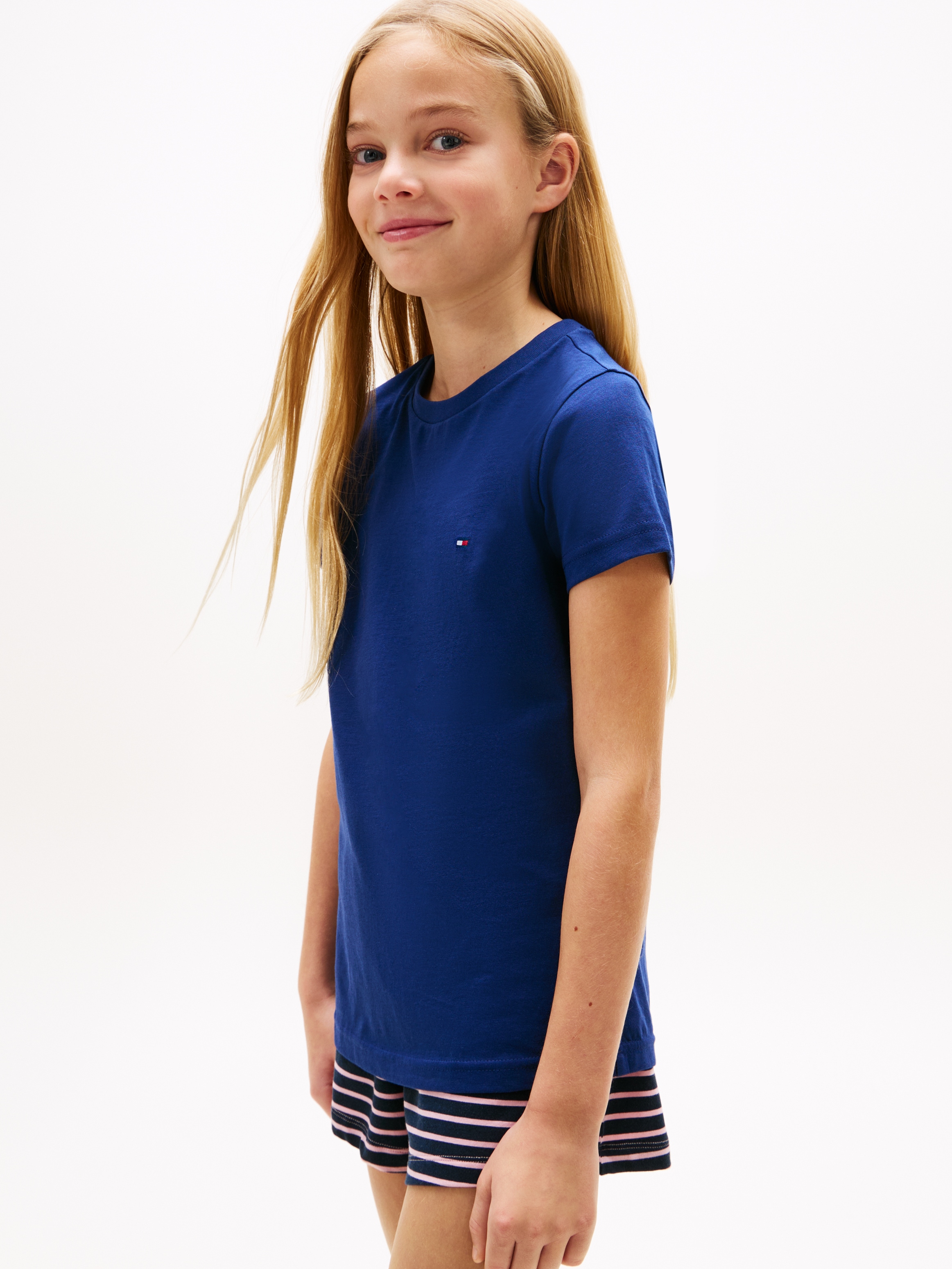 Tommy Hilfiger Underwear T-shirt »2P CN TEE mit Stickerei und Rundhals im 2er-Pack« Packung, 2er-Pack, 2 pièces unifarben, casual, regular fit, Baumwolle, Rundhals