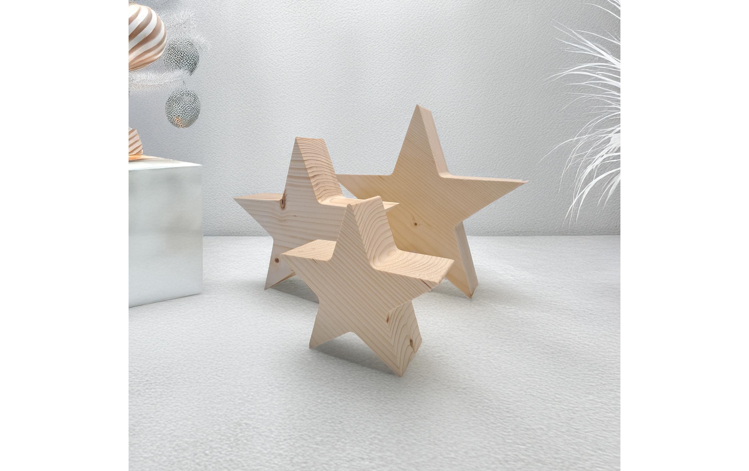 Holz Zollhaus Dekofigur »Massivholz Stern«