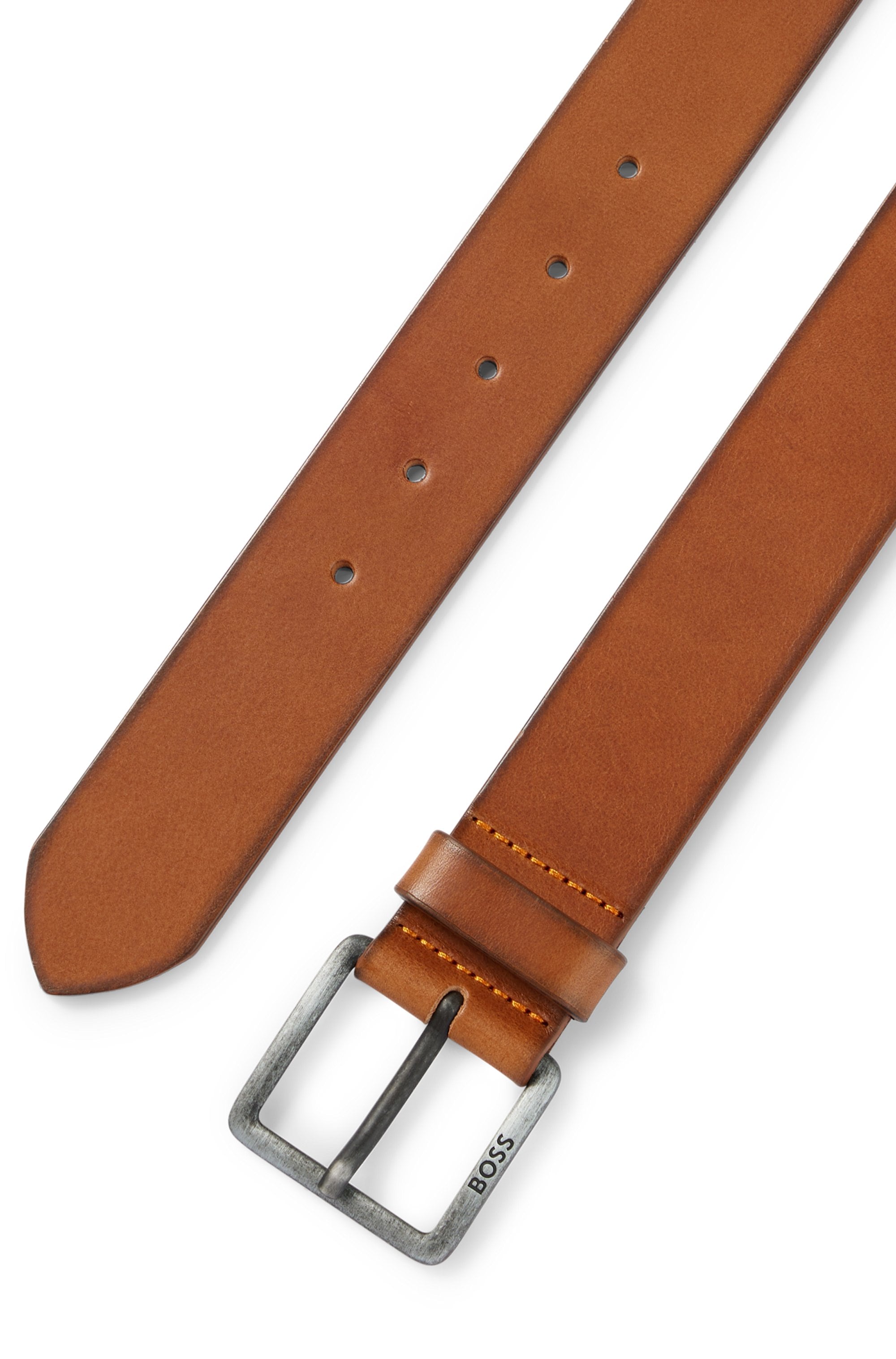 BOSS Ledergürtel »Jeeko_Sz40«, mit BOSS Logo-Schriftzug auf der Schliesse