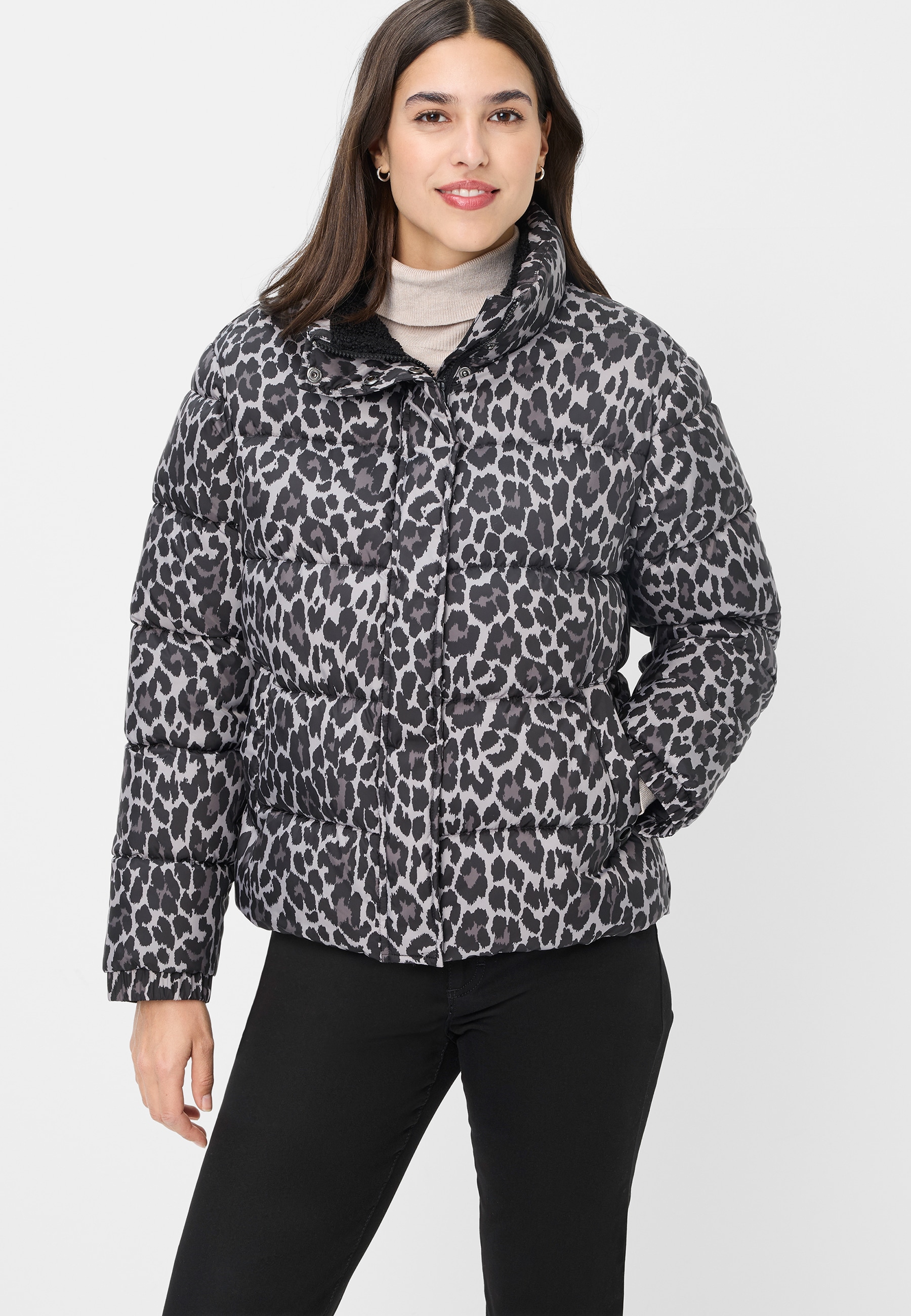 Image of Fuchs Schmitt Steppjacke "Steppjacke" ohne Kapuze mit Animalprint