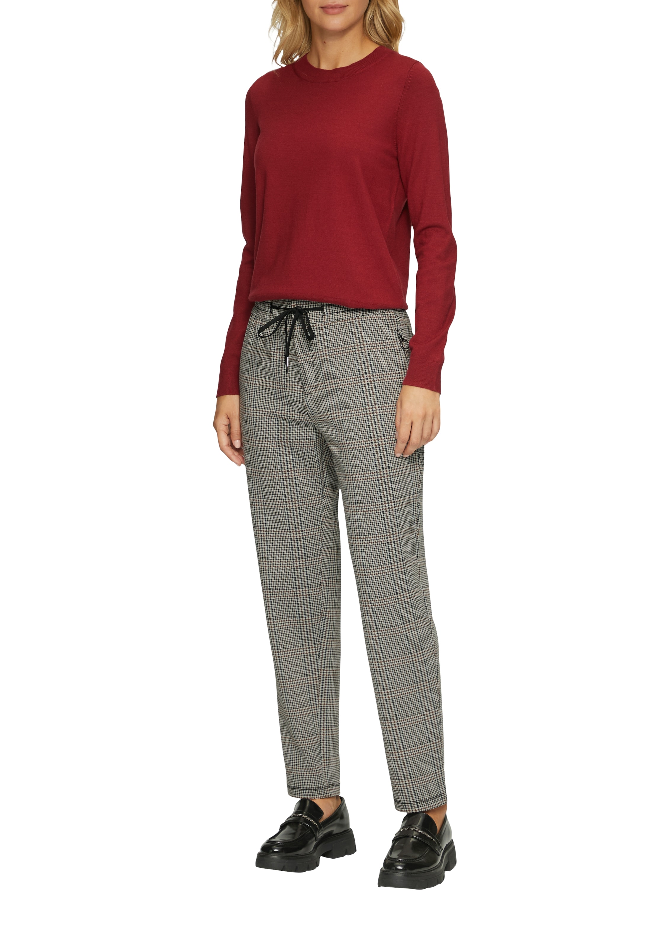 s.Oliver Stoffhose, Sommerhose mit Karo Muster