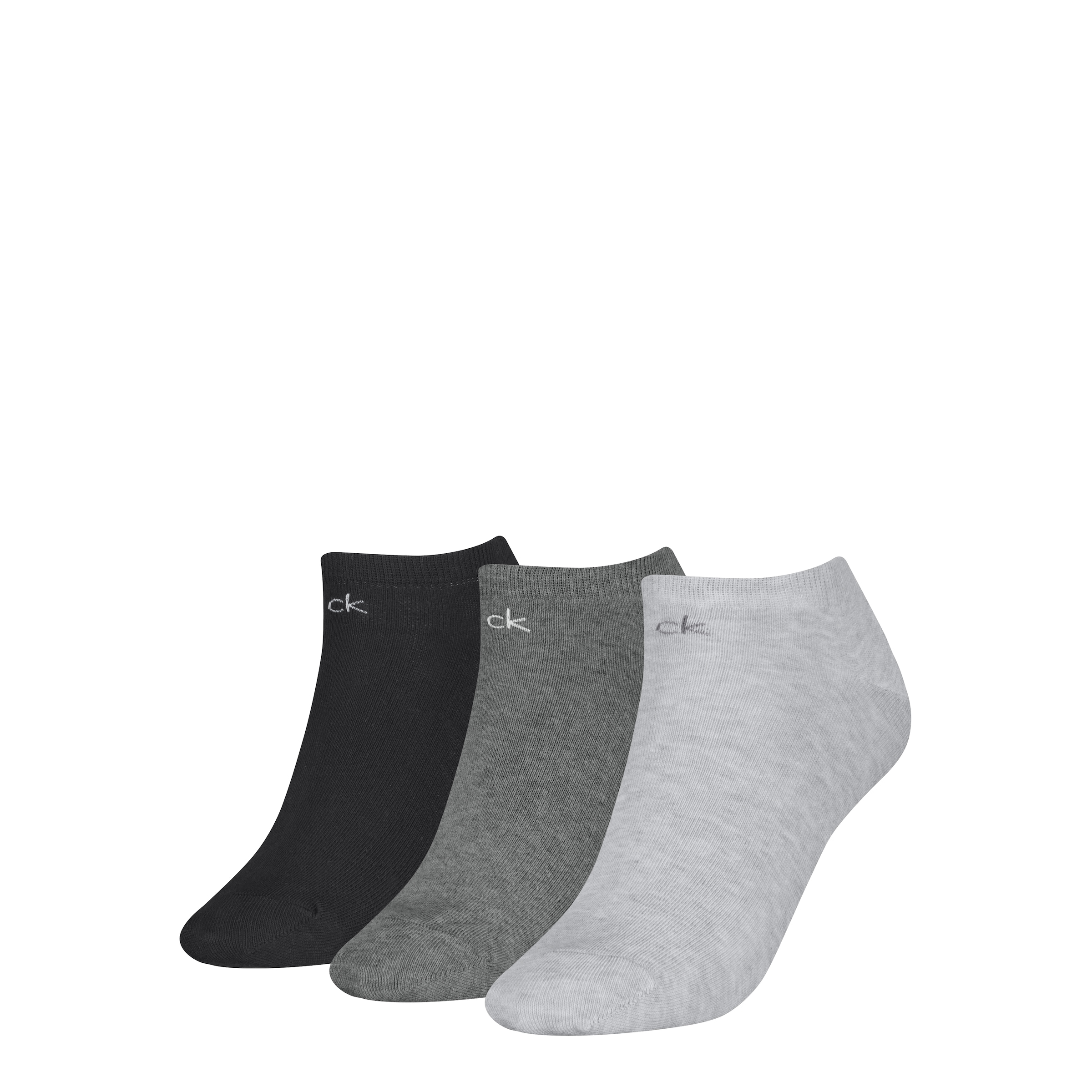 Calvin Klein Chaussettes de baskets »CK WOMEN SNEAKER« 3 Paar,  schmales Rippenbündchen, Cotton-Mix, elastisch