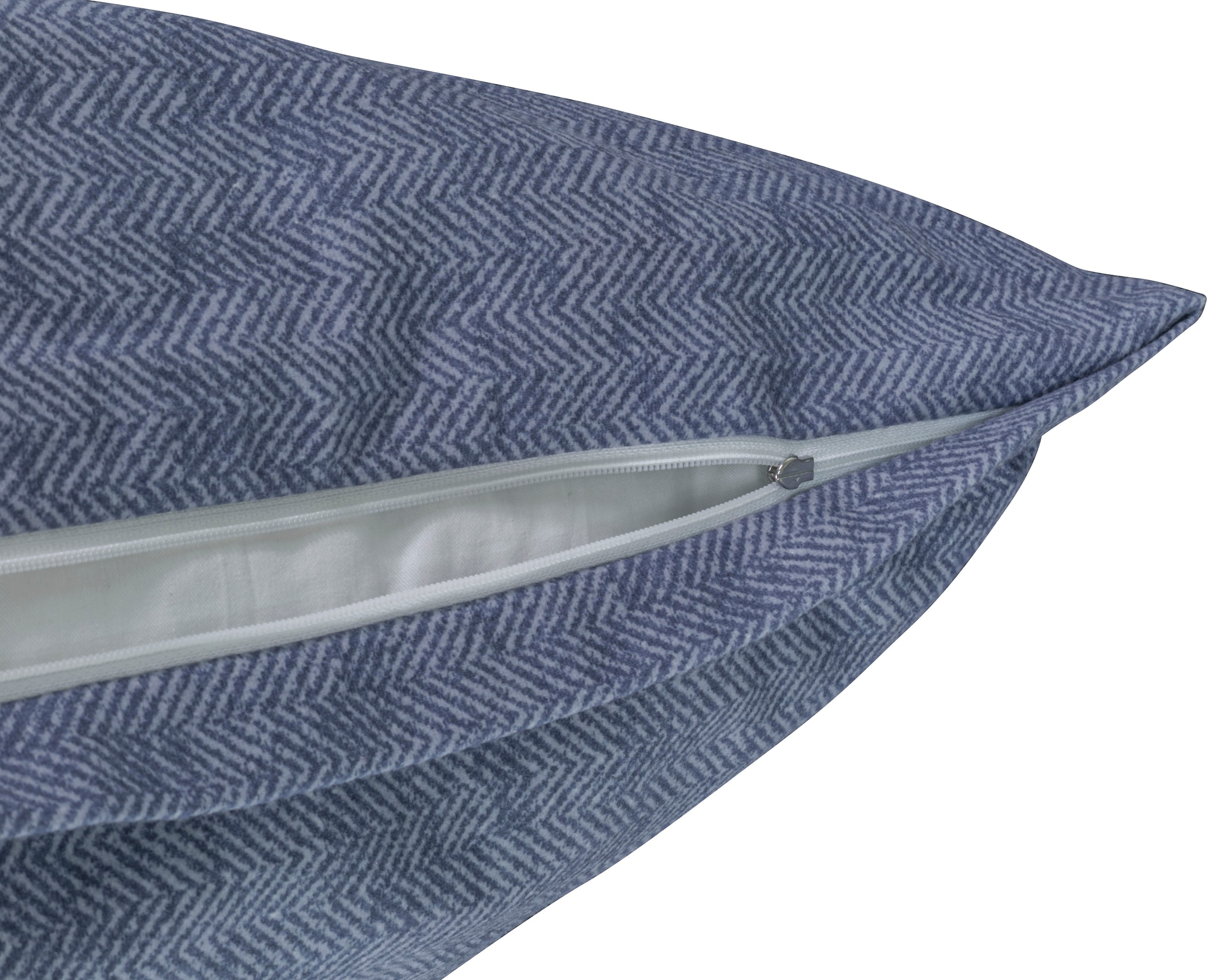 BIERBAUM Bettwäsche »Senci in 135x200 oder 155x220 cm«, Uni Optik mit feinem Fischgrätmuster, pflegeleicht, 100% Baumwolle