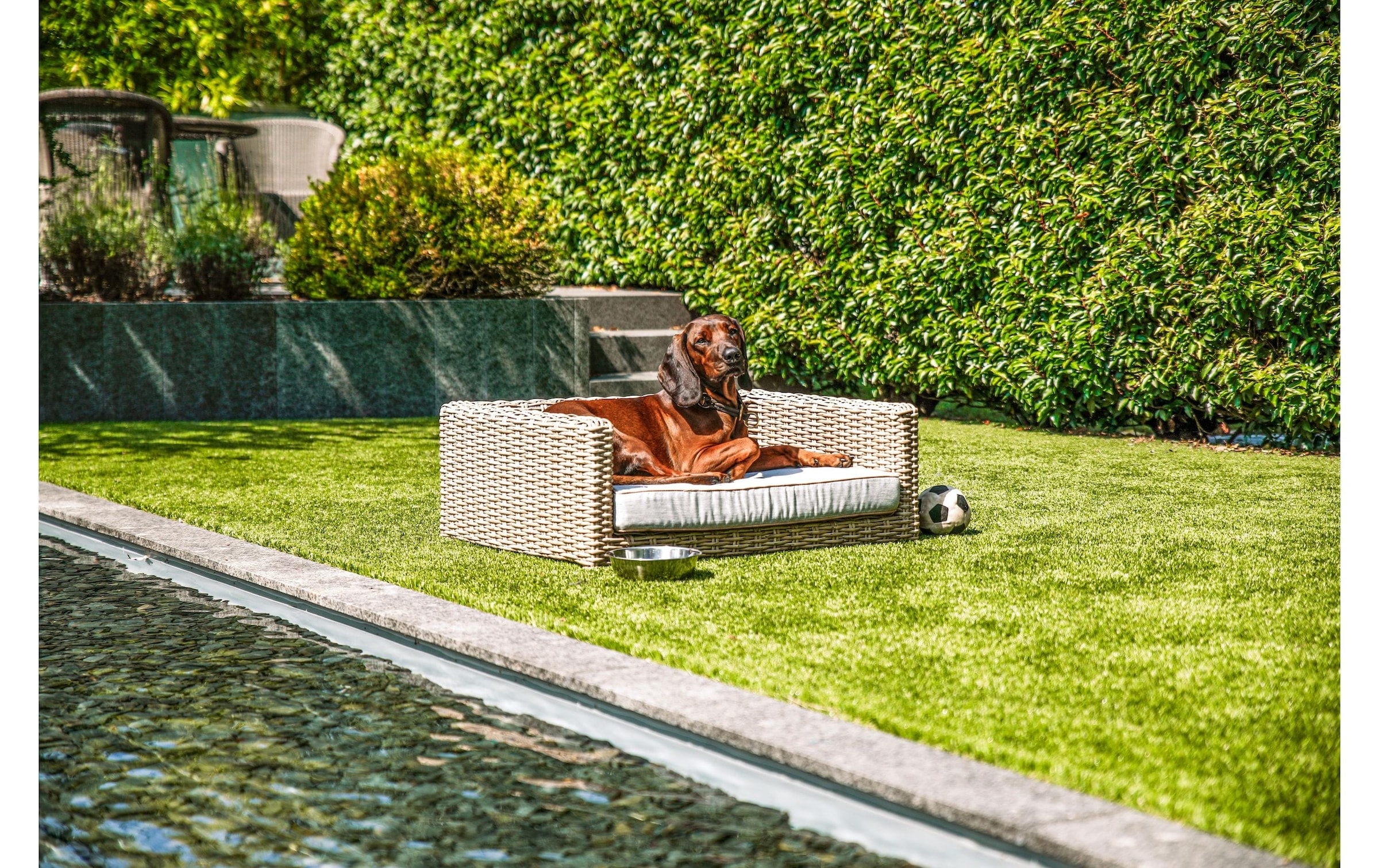 Greemotion Tiersofa »Rattan«, Polyester