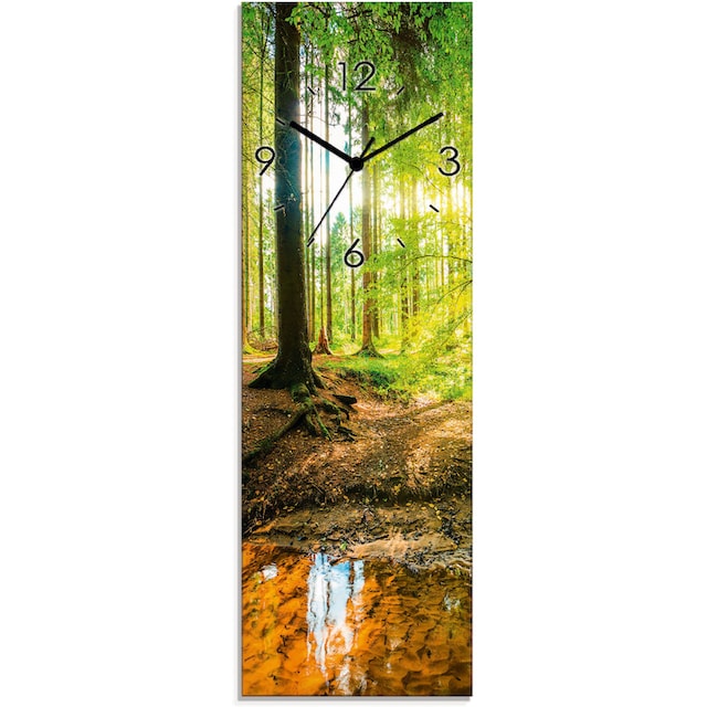 Artland Wanduhr »Wald mit Bach«, wahlweise mit Quarz- oder Funkuhrwerk, lautlos  ohne Tickgeräusche acheter confortablement