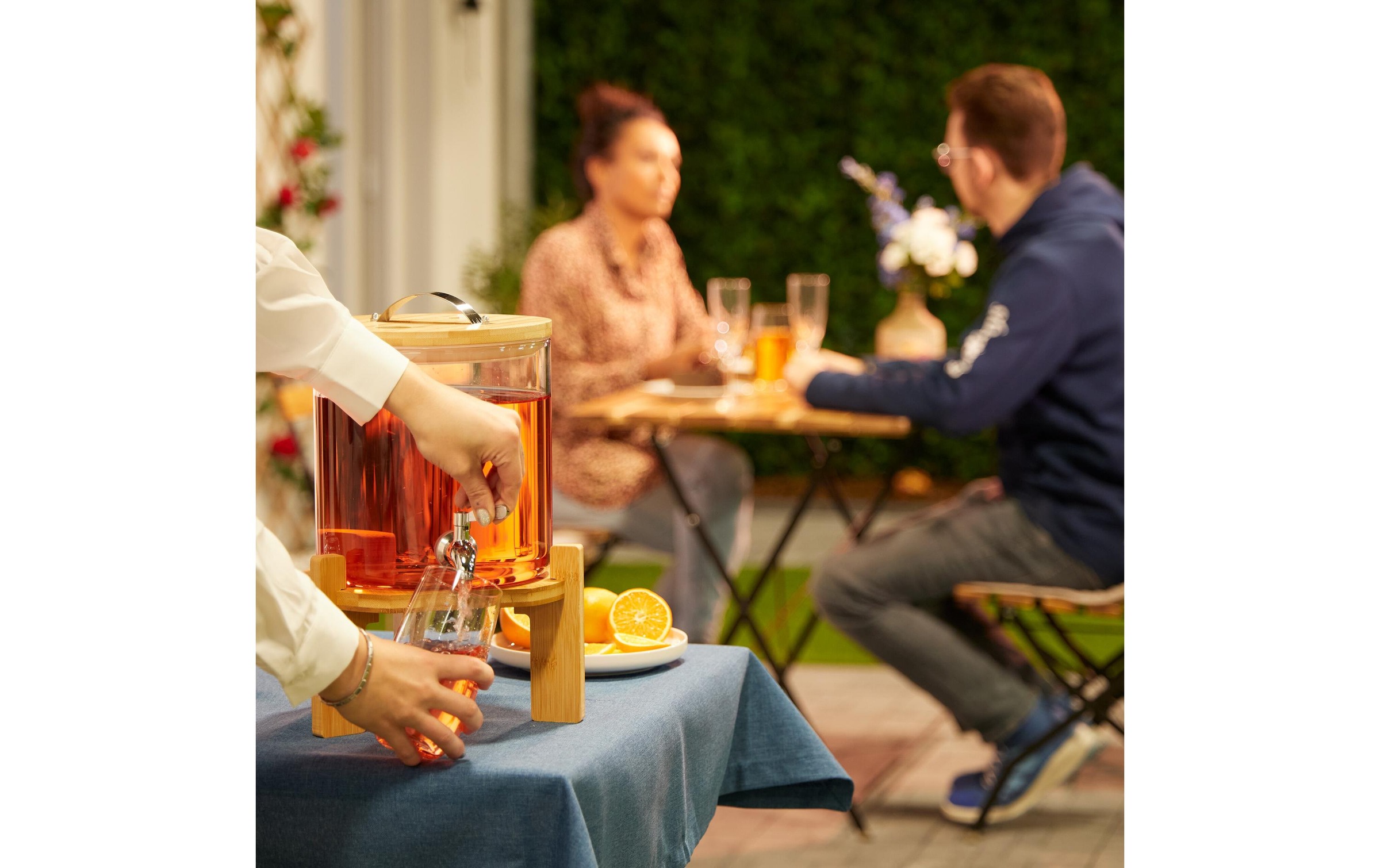 relaxdays Getränkespender »mit Sockel 8 Liter«