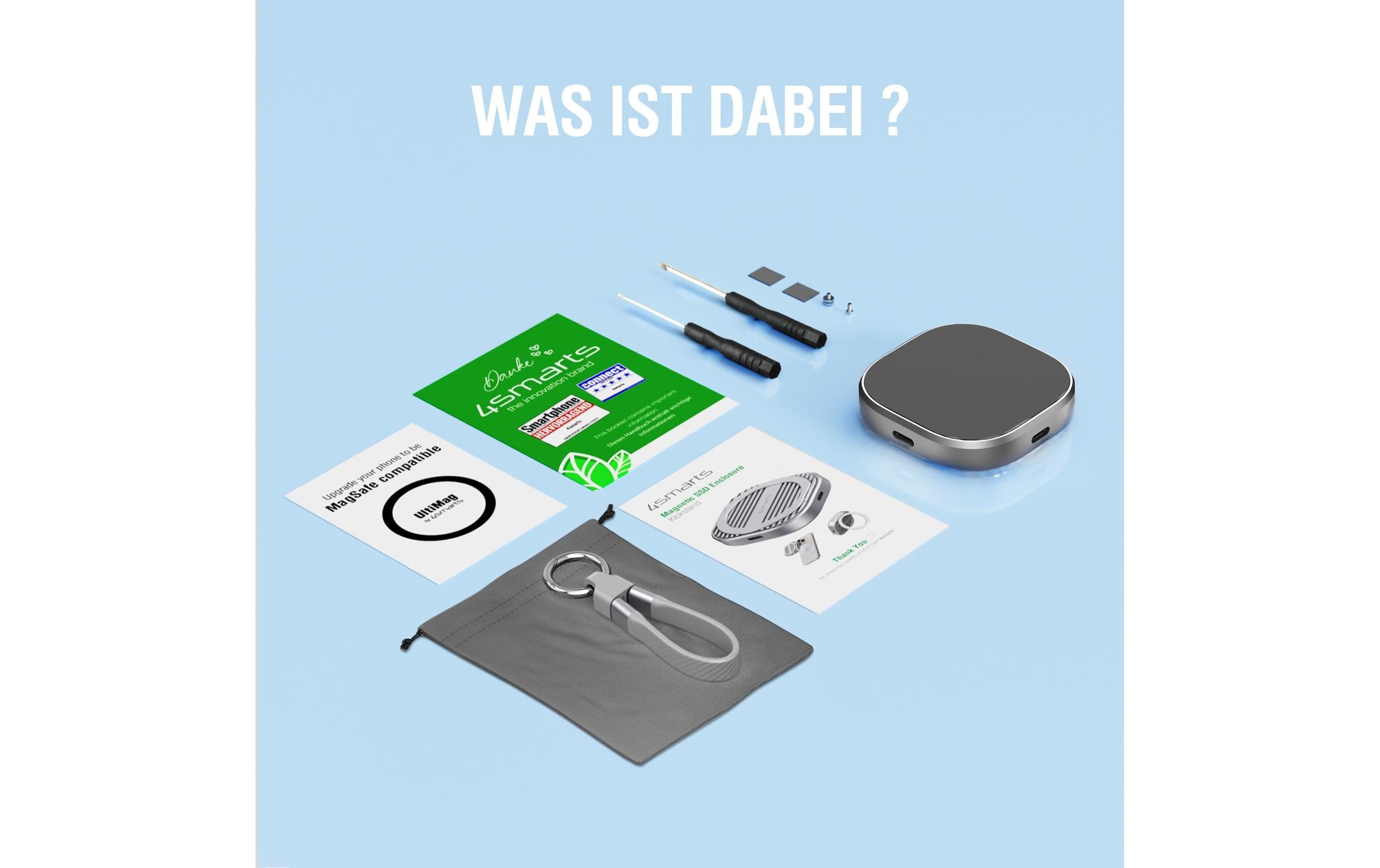 4smarts Magnet »Kickstand MagSafe-kompatibel grau«