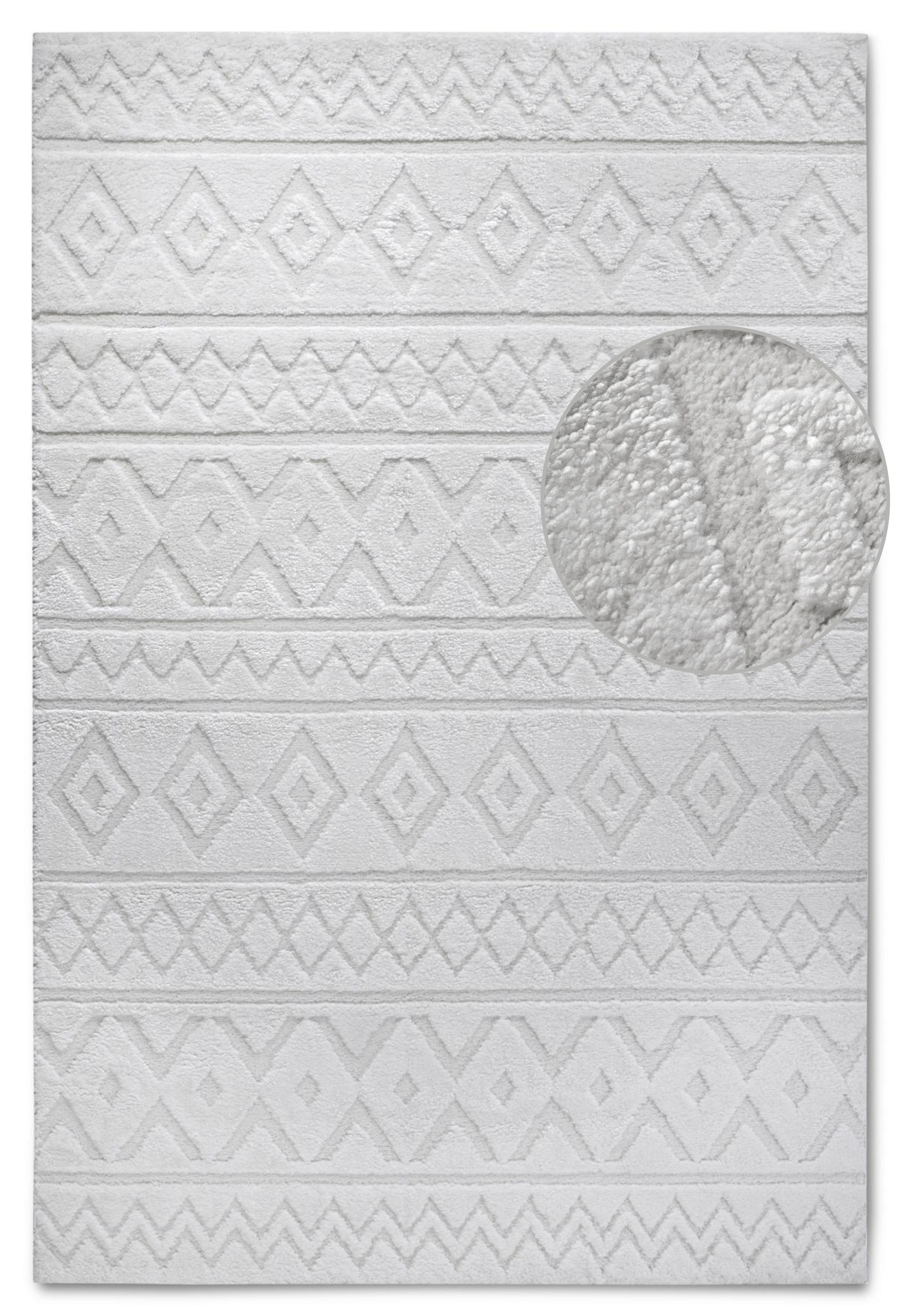 ELLE DECORATION Designteppich "Itinerance" rechteckig 18 mm Höhe Hochflor, Shaggy, Läufer, weich, Langflor, modern, Hoch Tief Effekt