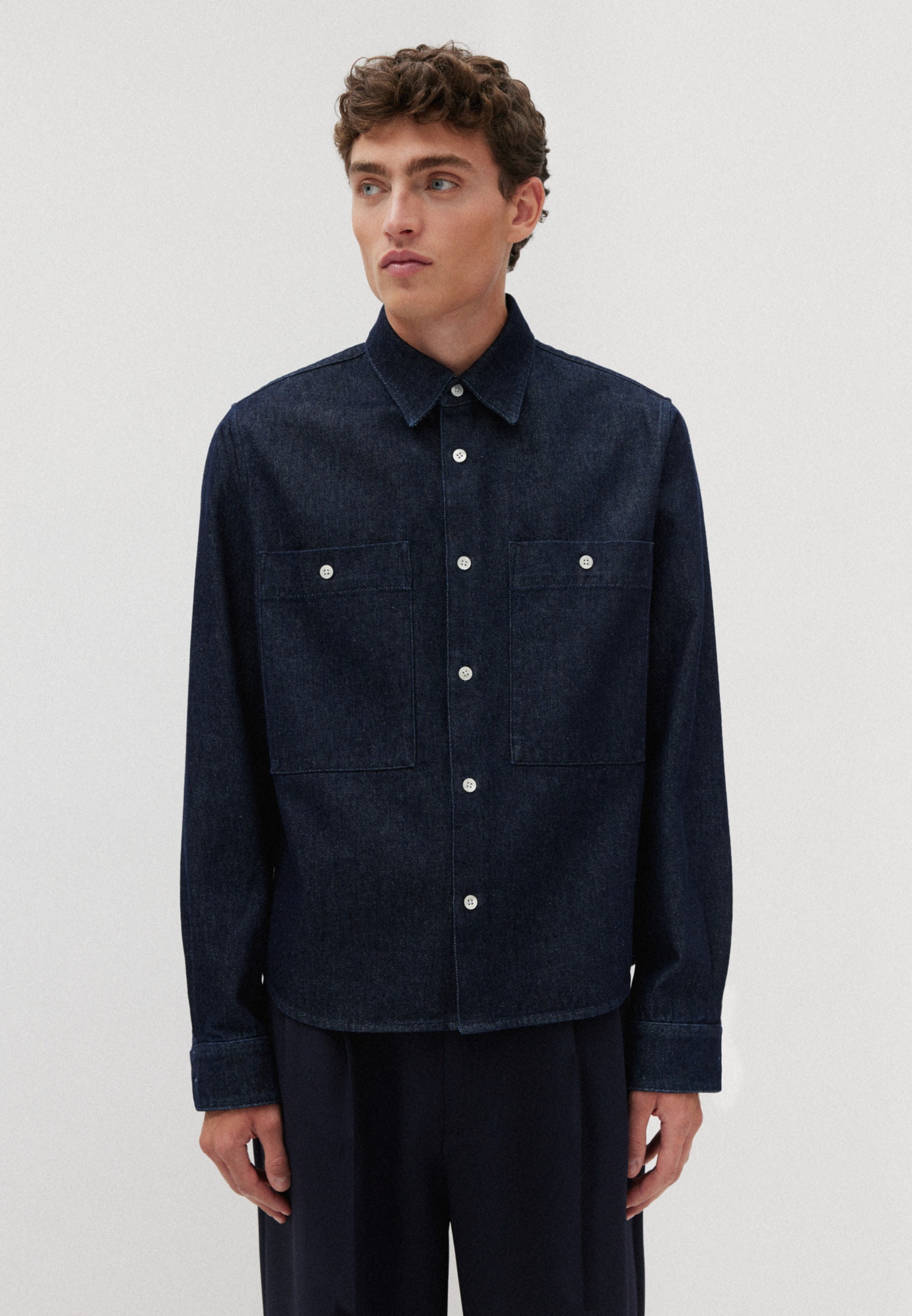 studio seidensticker Businesshemd »Studio« Regular Langarm Kentkragen Uni