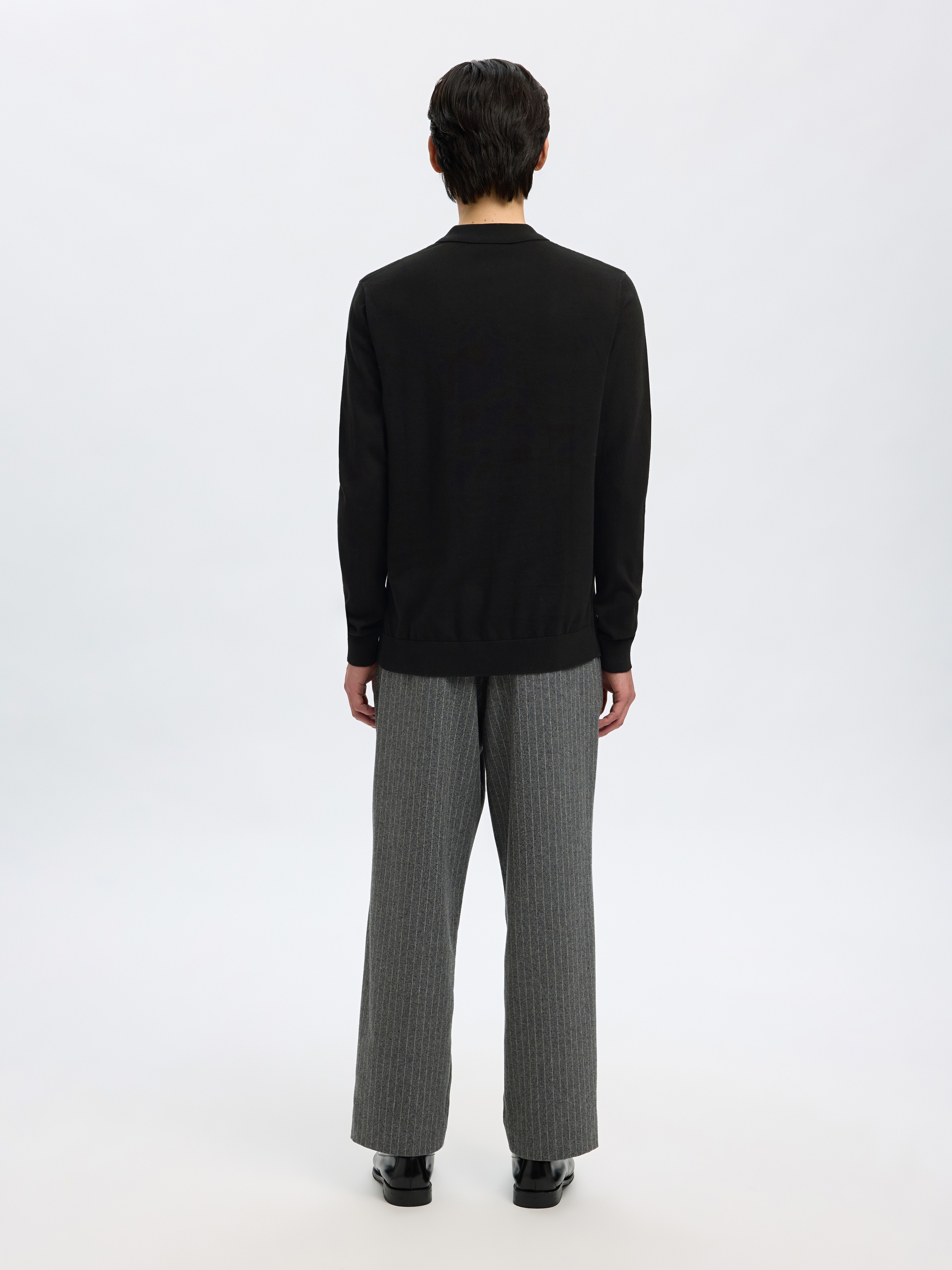 SELECTED HOMME Polokragenpullover »SLHBERG LS HALF ZIP POLO NOOS«