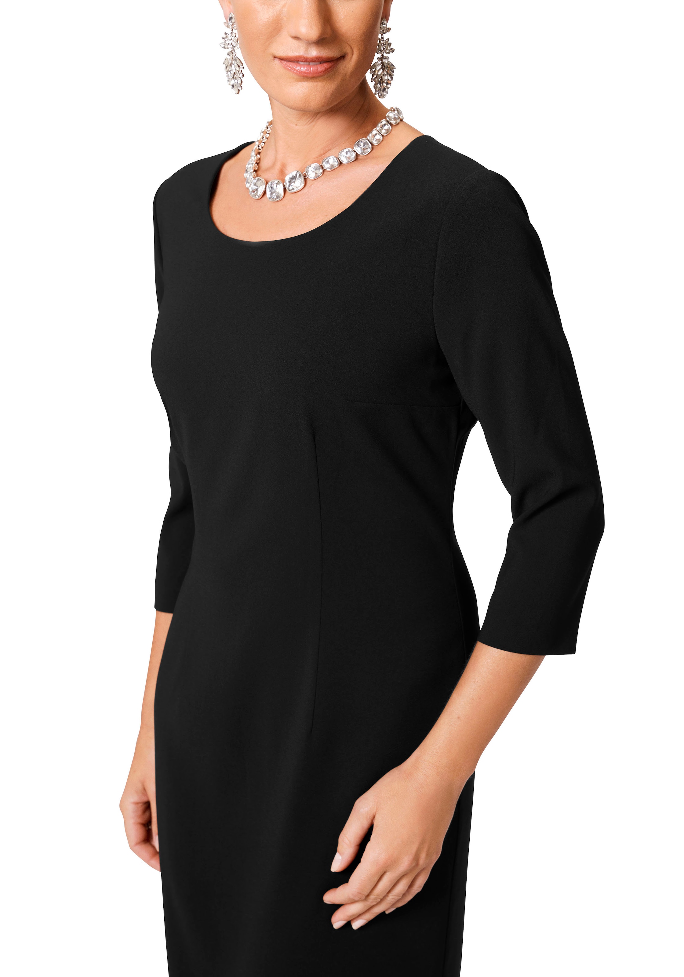 select! By Hermann Lange Jerseykleid, mit Rundhals