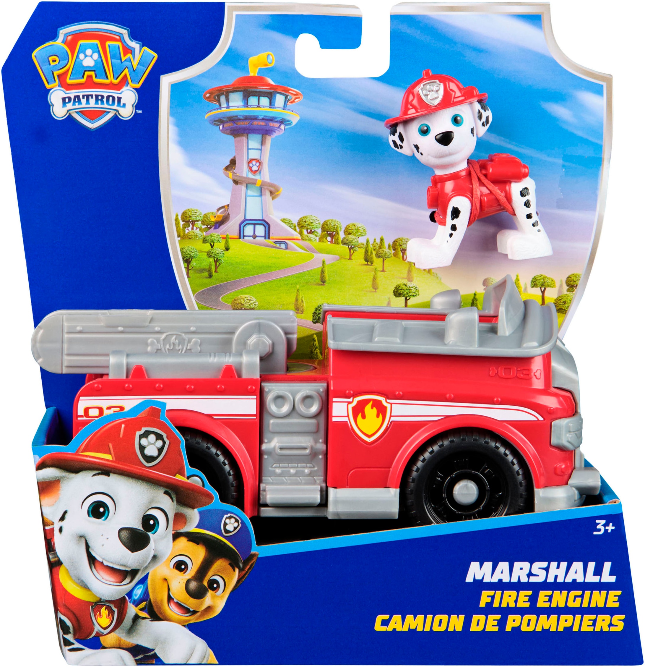 Spin Master Voiture-jouet »PAW Patrol, Sust. Basic Vehicle Marshall« zum Teil aus recycelten Material