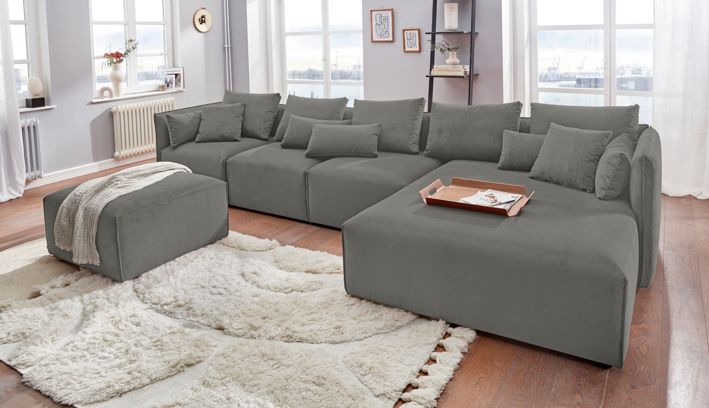 andas Ottomane »Nöre«, Lounge-Modul - zum eigenen Zusammenstellen, Breite 138cm, Tiefe 168cm