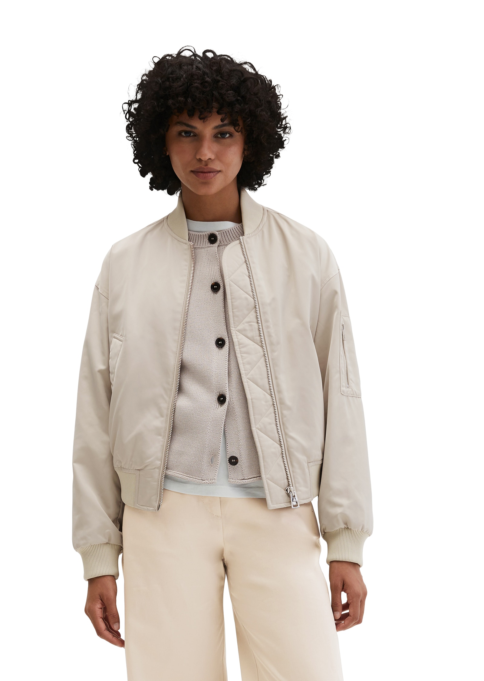 Image of Marc OPolo Blouson ohne Kapuze regular Fit, mit praktischen Eingrifftaschen, leicht gefüttert