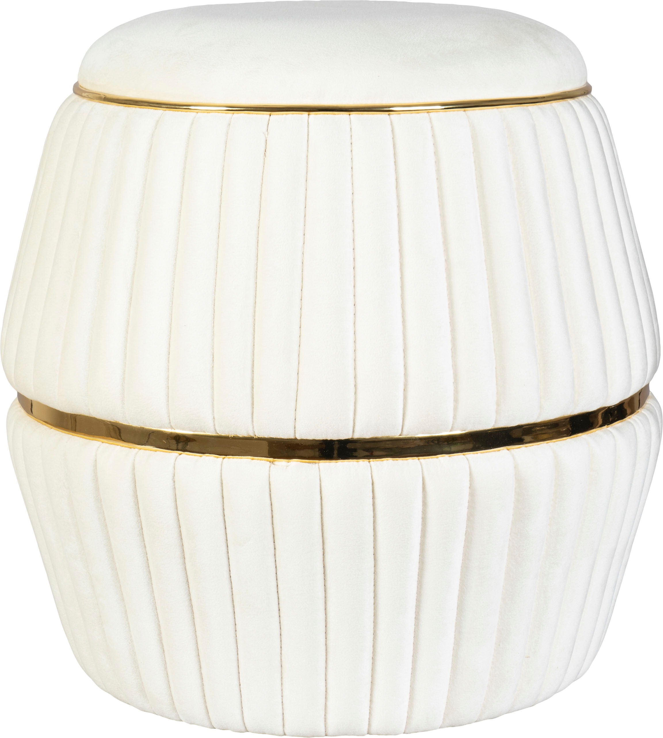 Kayoom Pouf »Hocker Doric, trendiger Look, ästhetische Farbgebung, schöne Steppung« 1 cuis tlg. komfortabel, hochqualitativ, pflegeleicht, in vielen Räumen zuhause