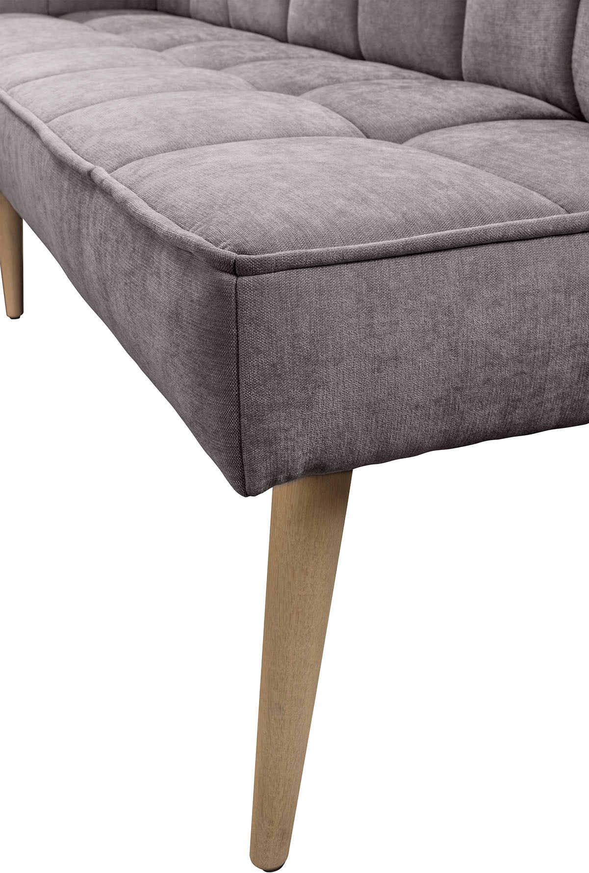 exxpo - sofa fashion Eckbank »Latte« moderne Sitz- und Rückensteppung, bequem und elegant, hoher Holzfuss