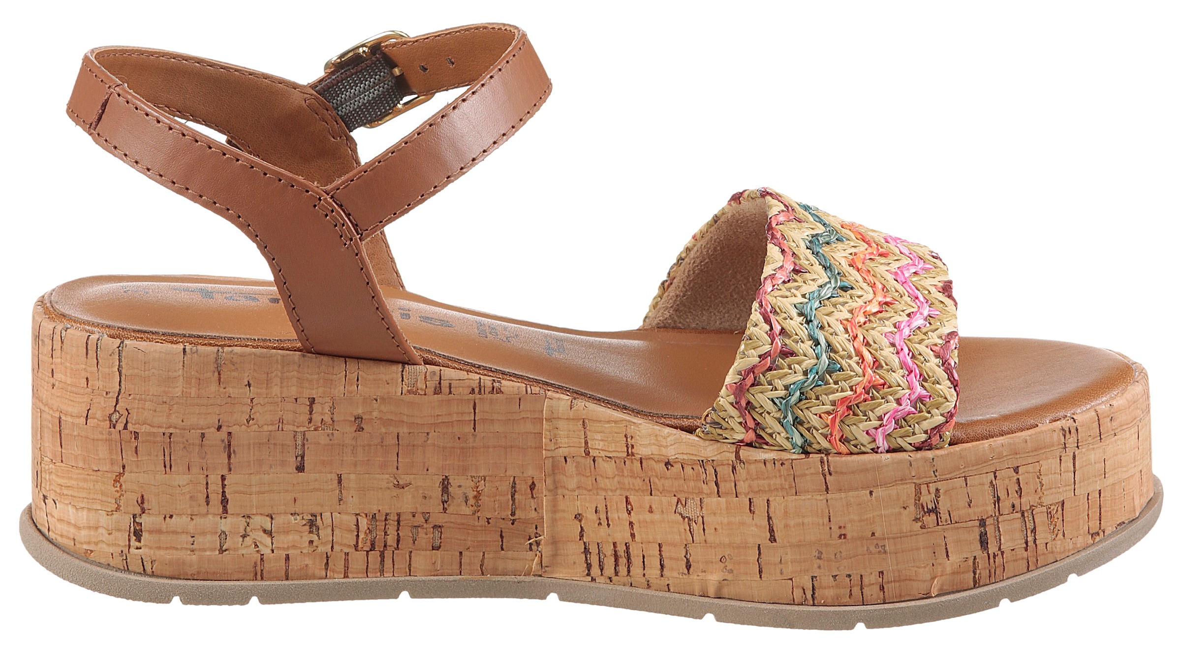 Tamaris Sandalette, Sommerschuh, Sandale, Plateauabsatz mit komfortabler Innensohle