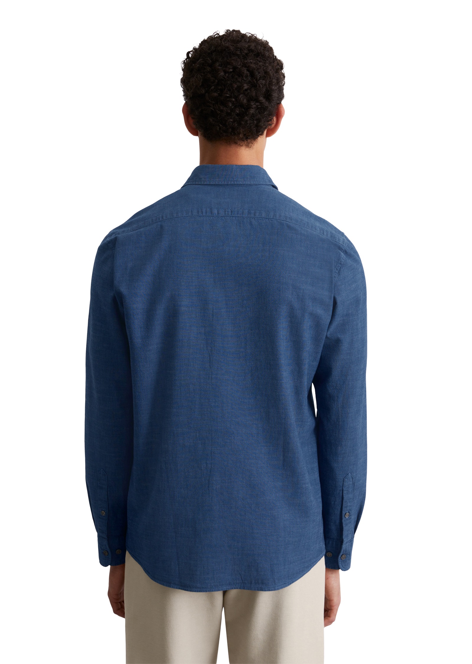 Marc O'Polo Langarmhemd, weiche, leichte Chambray-Qualität