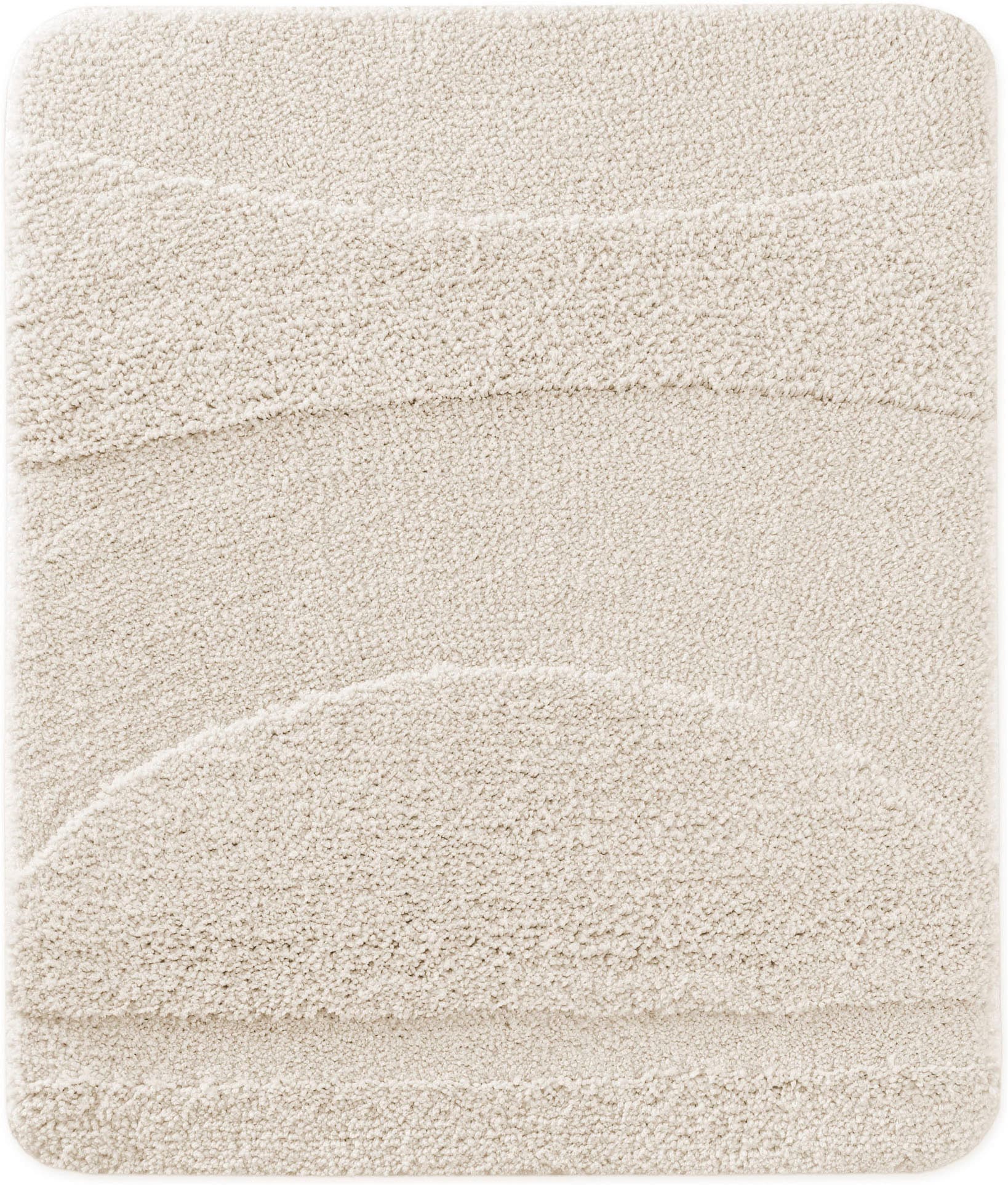 Wecon home Tapis de bain »Marc« Höhe 25 mm revêtement antidérapant Séchage rapide Tapis de bain, lignes en relief, doux, antidérapant, lavable, touffeté
