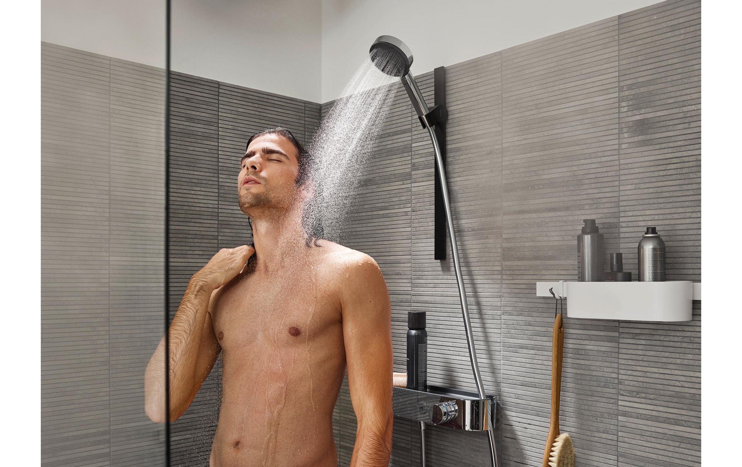 hansgrohe Handbrause »Pulsify Select S« 10,5cm, 3 Strahlarten Activation wassersparend