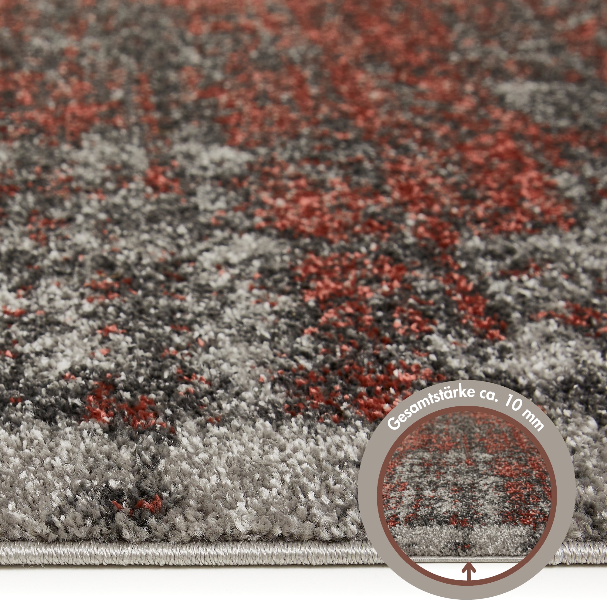 Andiamo Teppich »Campos«, rechteckig, 10 mm Höhe, Kurzflor, modernes Design, Wohnzimmer