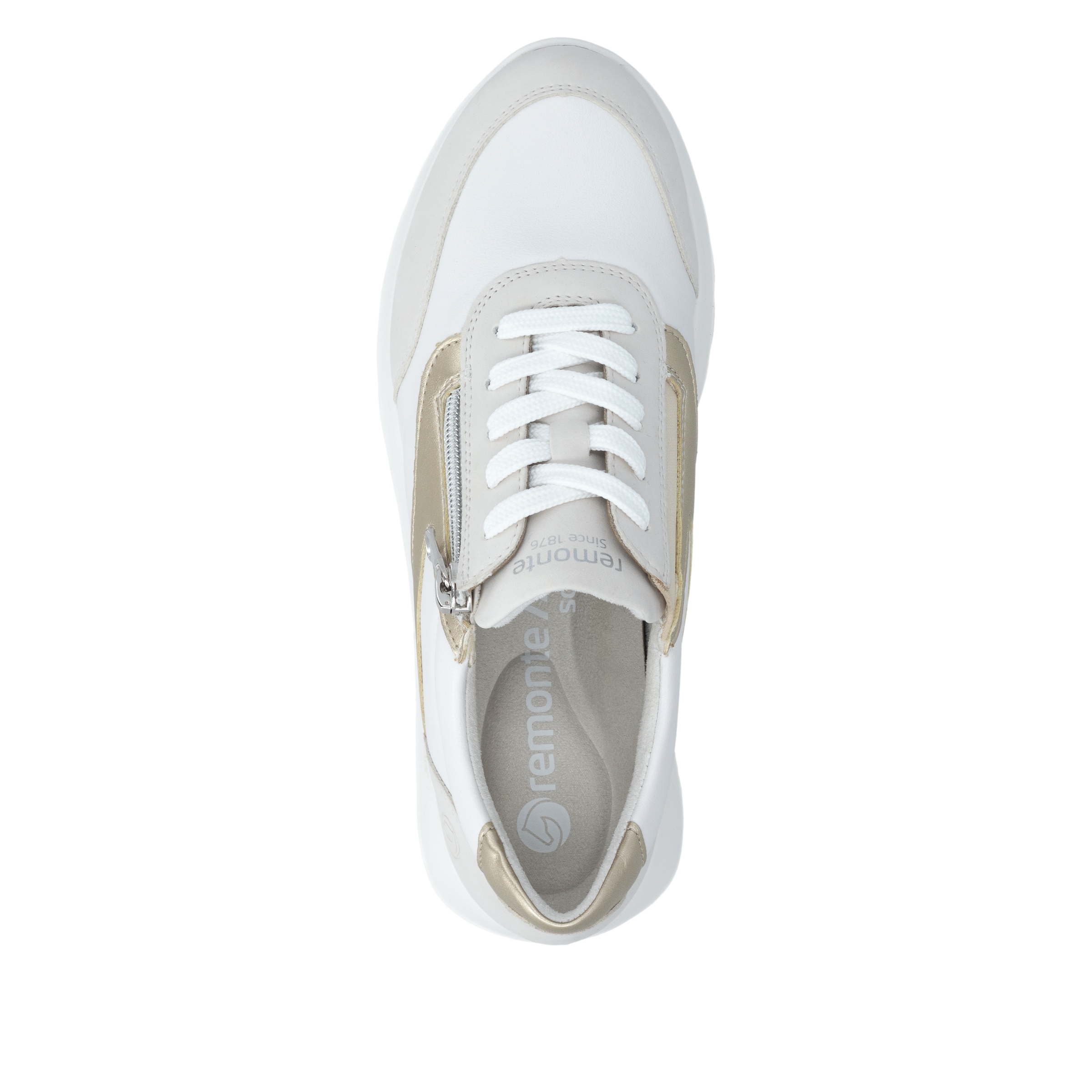 Remonte Keilsneaker  Schnürschuh, Halbschuh, Casual-Sneaker mit seitlichem Reissverschluss