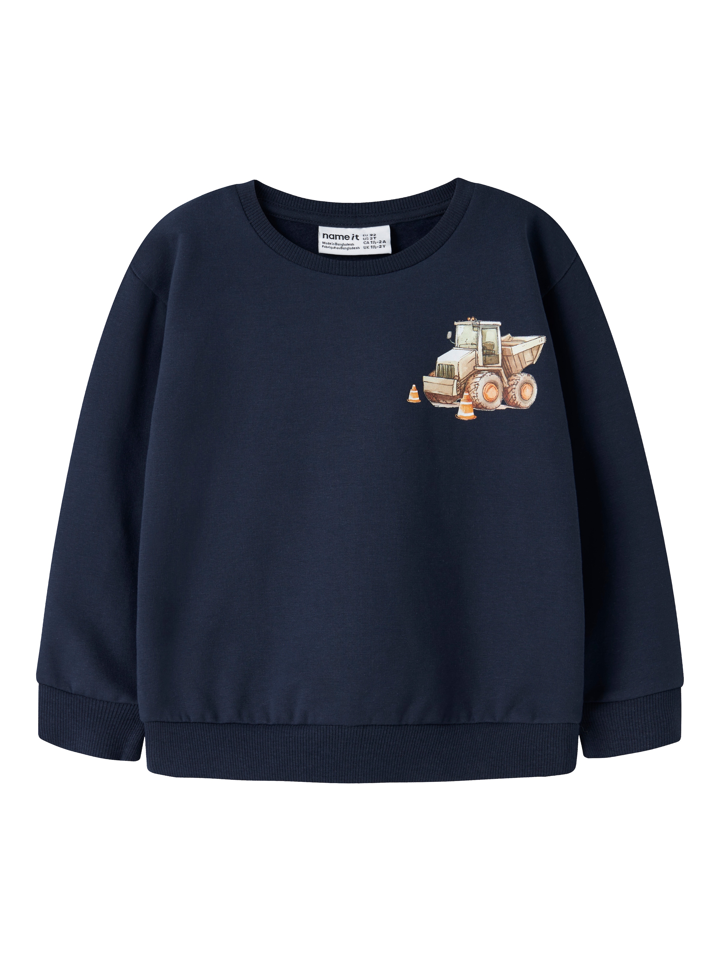 Name It Sweat-shirt »NMMNELSON LS NREG SWEAT BRU BOX«, mélange coton, coupe régulière
