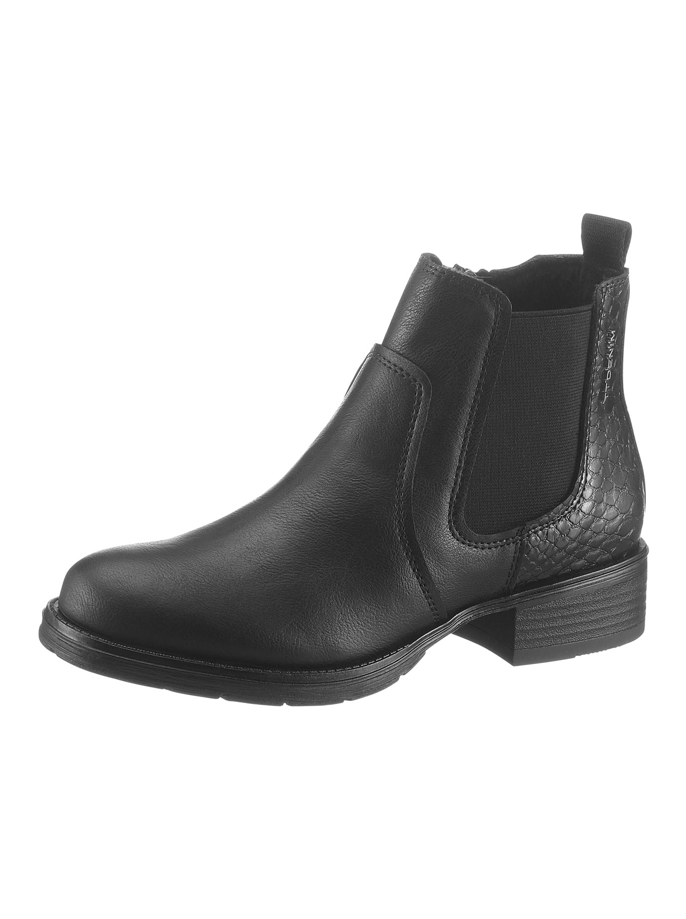 Stiefelette in aktueller Kroko-Optik