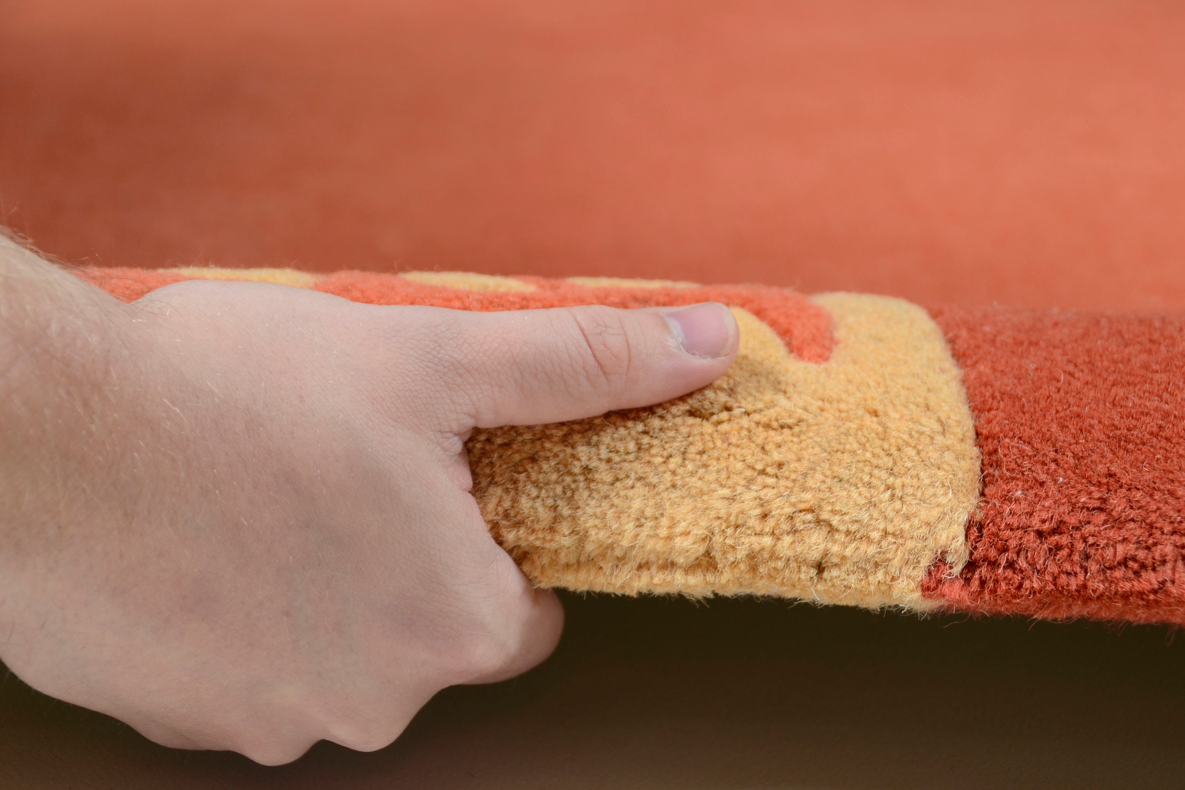 THEKO Wollteppich »Ambadi« rechteckig 14 mm Höhe reine Schurwolle, handgetuftet, mit Bordüre, modern