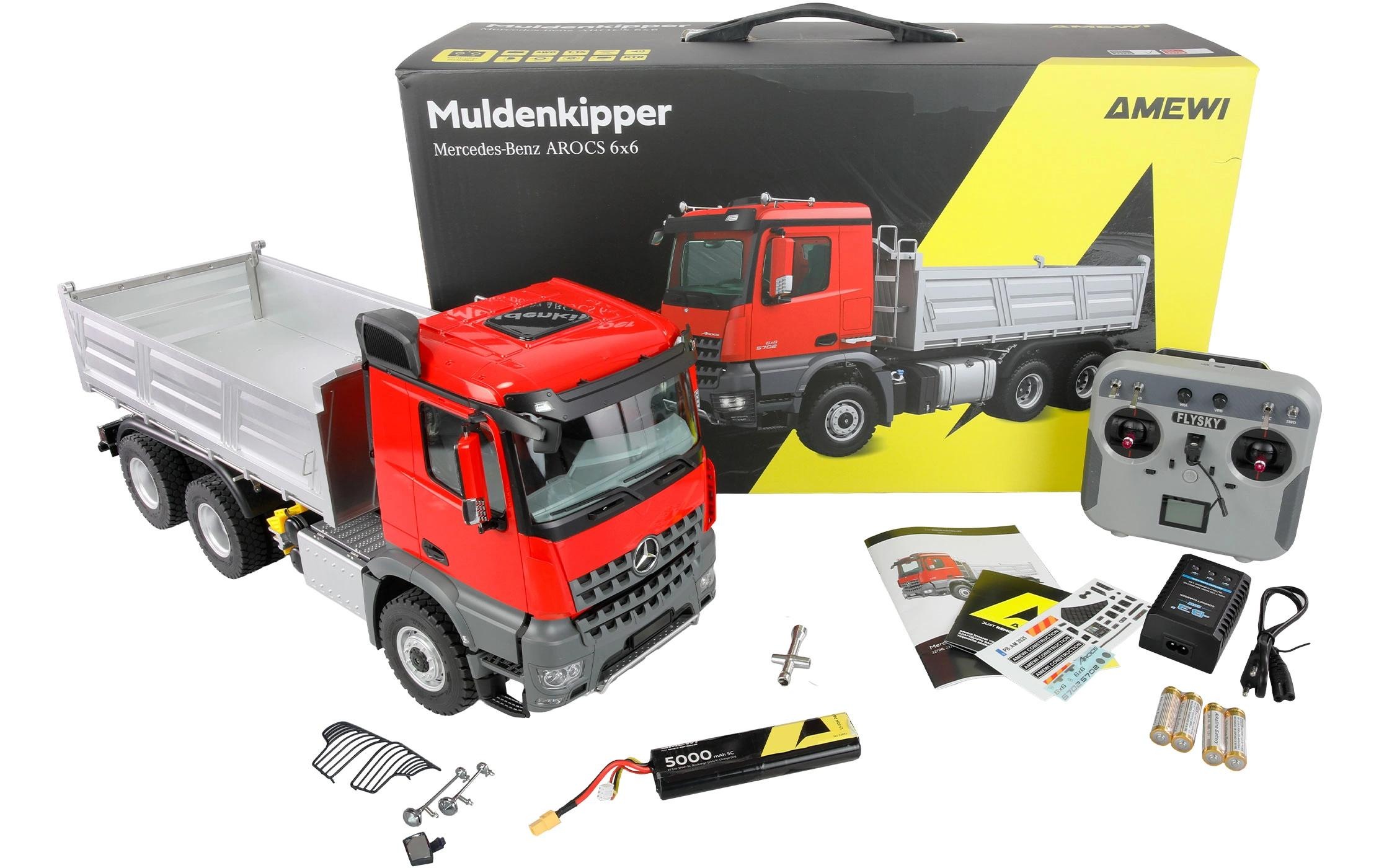 Amewi RC-LKW »Mercedes-Benz Arocs Muldenkipper 6 x 6 1:14 RTR«