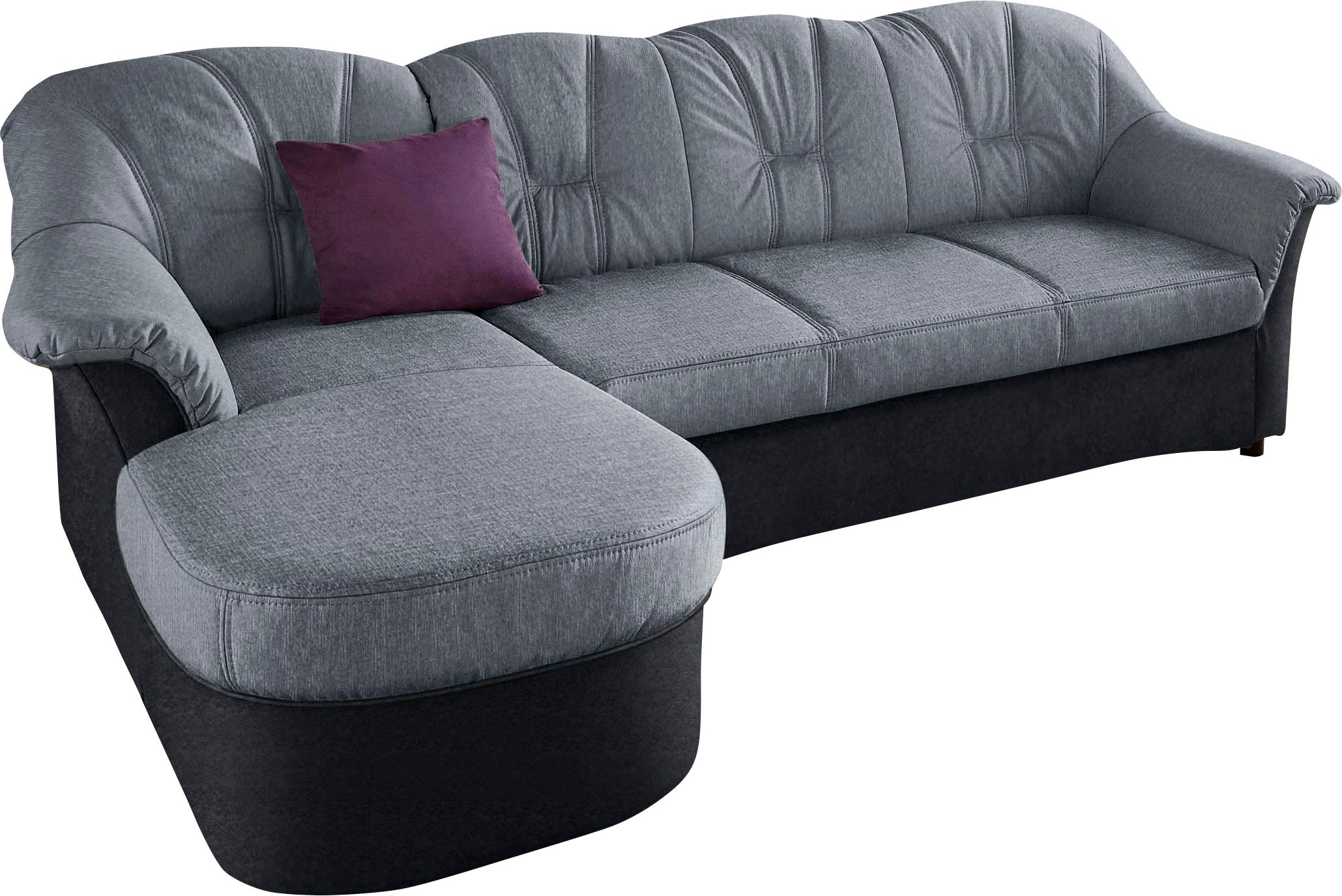 DOMO collection Ecksofa "FLORES Schlafsofa, 233x142x86 cm, L-Form" whlw. mit Bettfunktion, whlw. mit Federkern