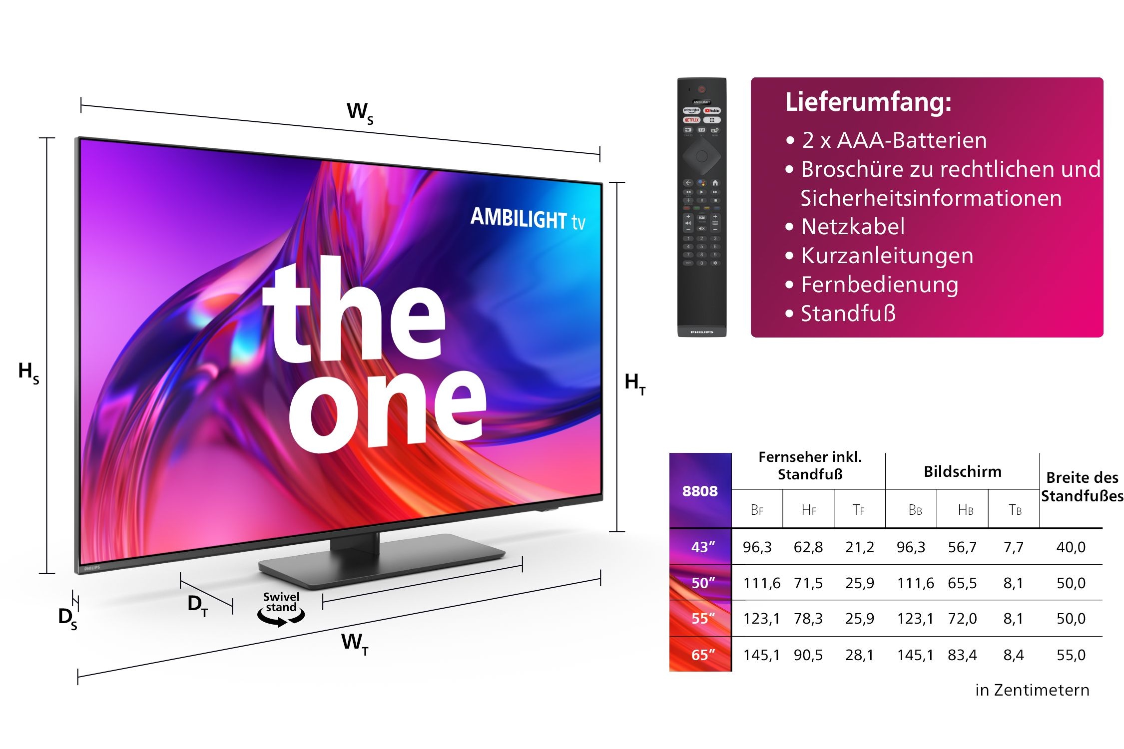Philips LED-Fernseher, 126 cm/50 Zoll, 4K Ultra HD, Android TV-Smart-TV-Google TV