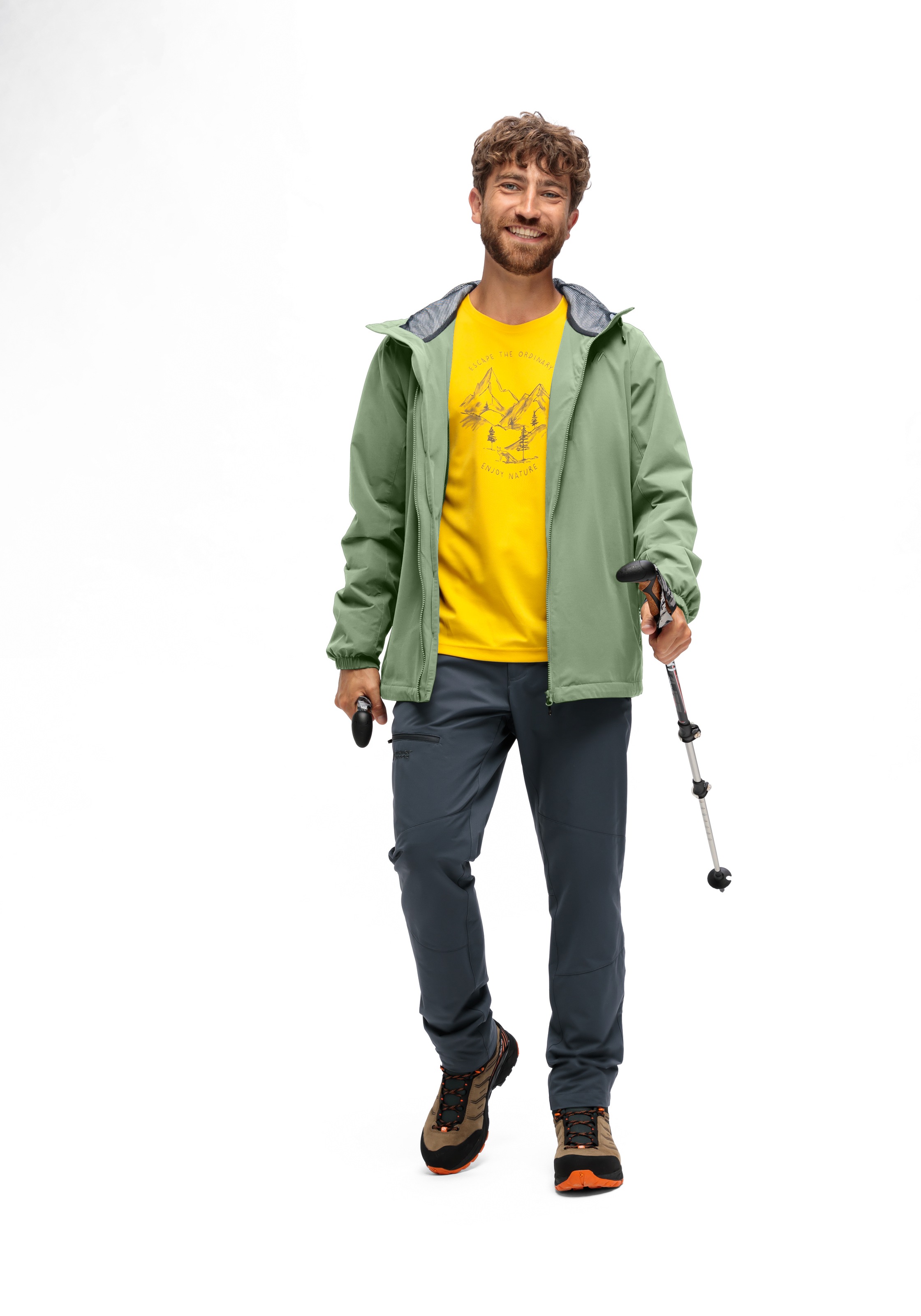 Maier Sports Outdoorjacke »ArorA Loop M«, Herren Jacke wasserdicht, Funktionsjacke 3 Taschen aussen + Innentasche