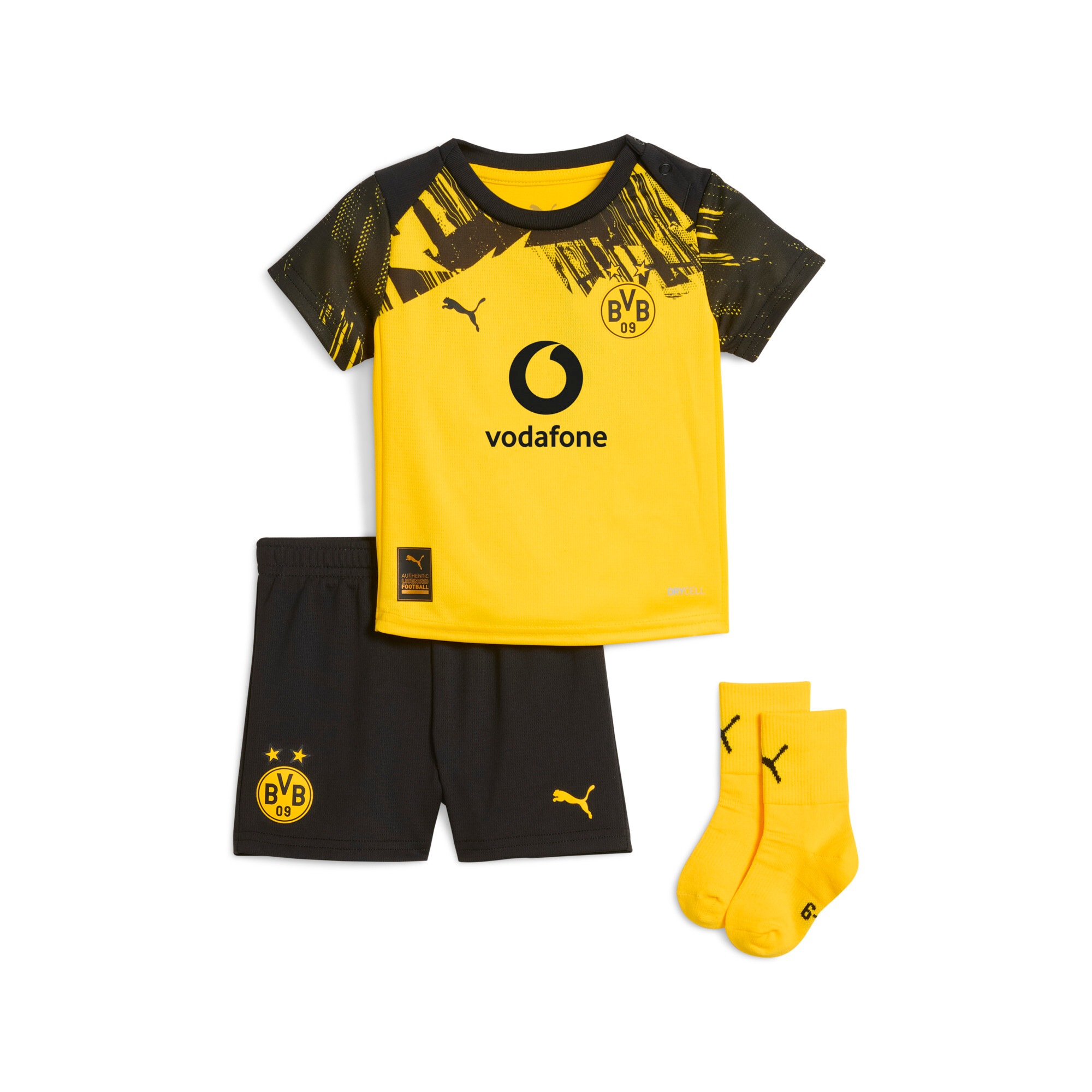 Image of PUMA Trainingsanzug "BVB HOME BABYKIT WITH SPONSOR" für Fussball und sportliche Aktivitäten, aus Polyester, regular fit
