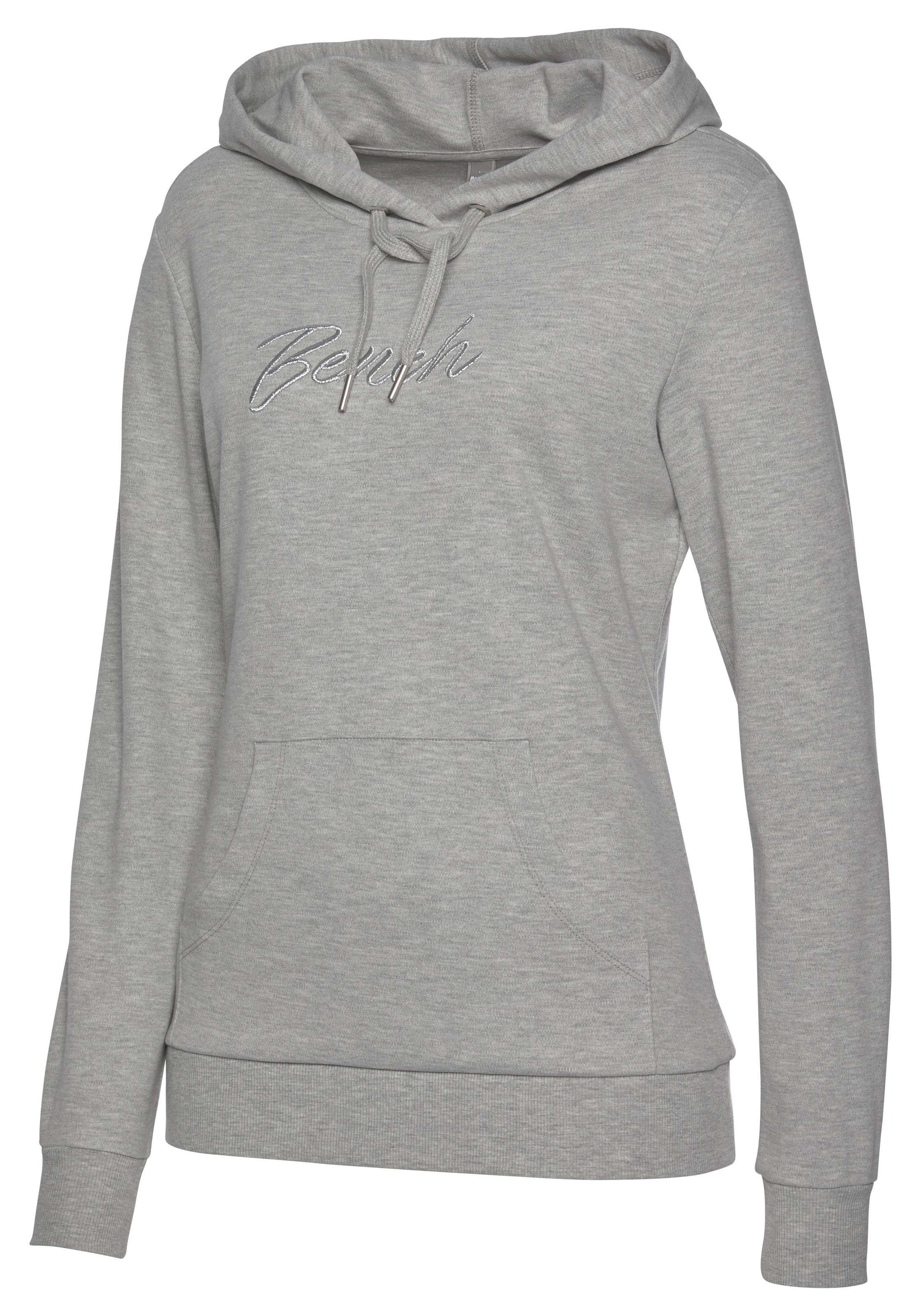 Bench. Loungewear Kapuzensweatshirt, mit glänzender Logostickerei, Loungeanzug, Hoodie