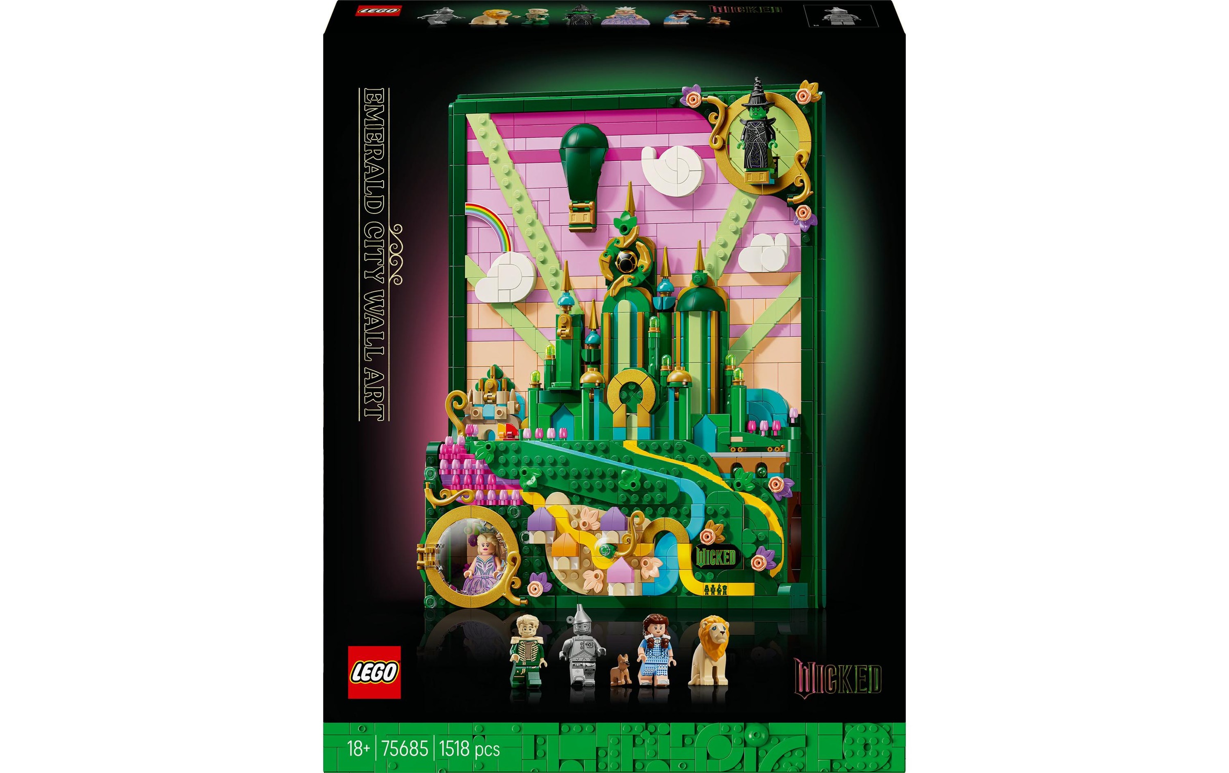 Image of LEGO Konstruktionsspielsteine "Emerald City Wandkunst 75685"
