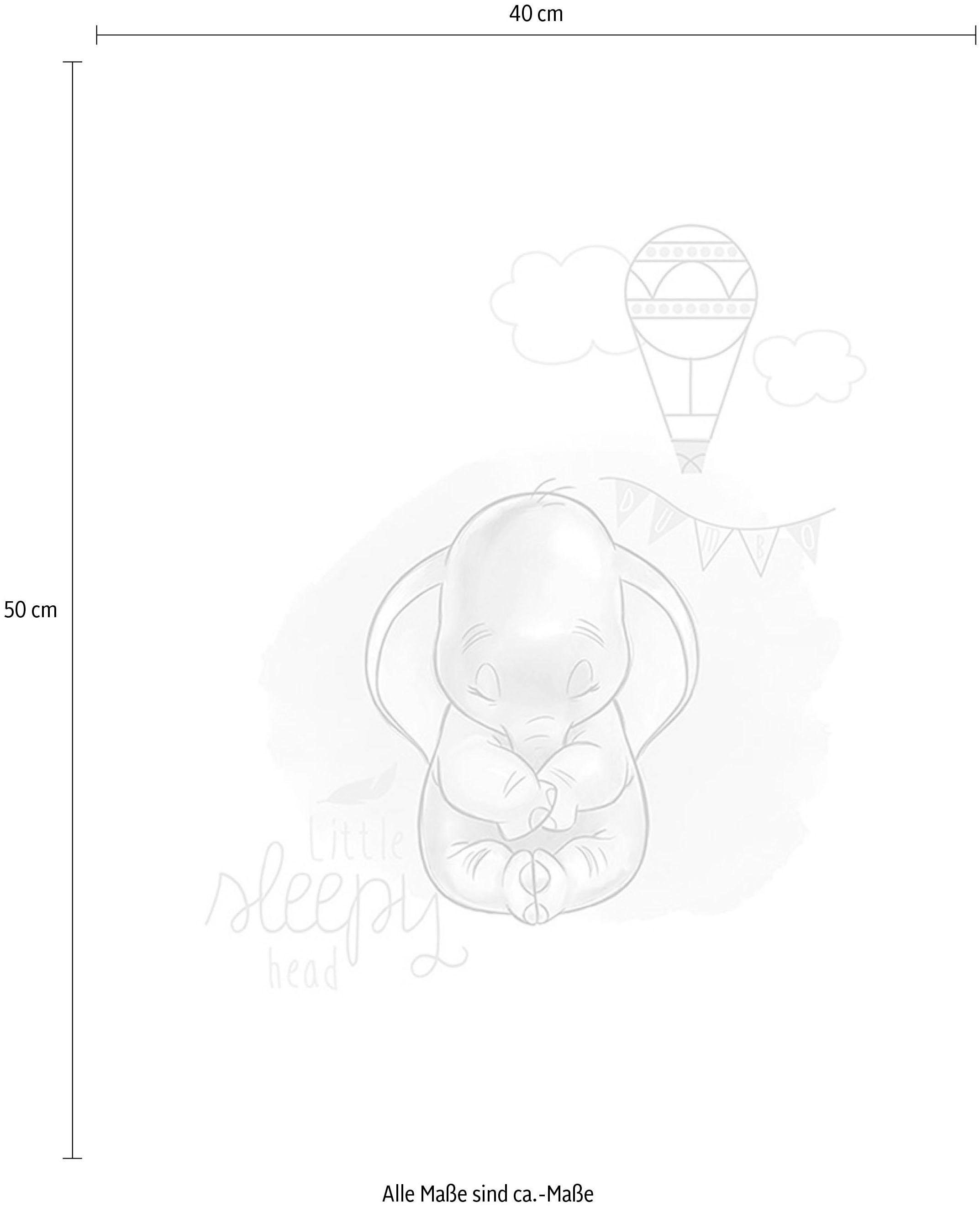 Komar Bild »Dumbo Sleepy«, Disney, (1 St.), Wandbild zur Dekoration im Kinderzimmer - ohne Rahmen