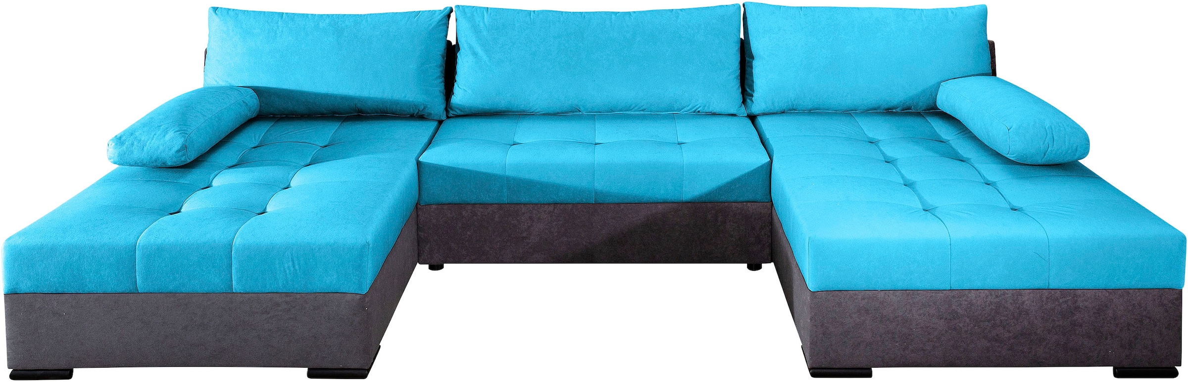 COLLECTION AB Wohnlandschaft »Josy, Breite 307 cm«, 2 extra breiten Ottomanen, mit grosser Sitz- und Liegefläche