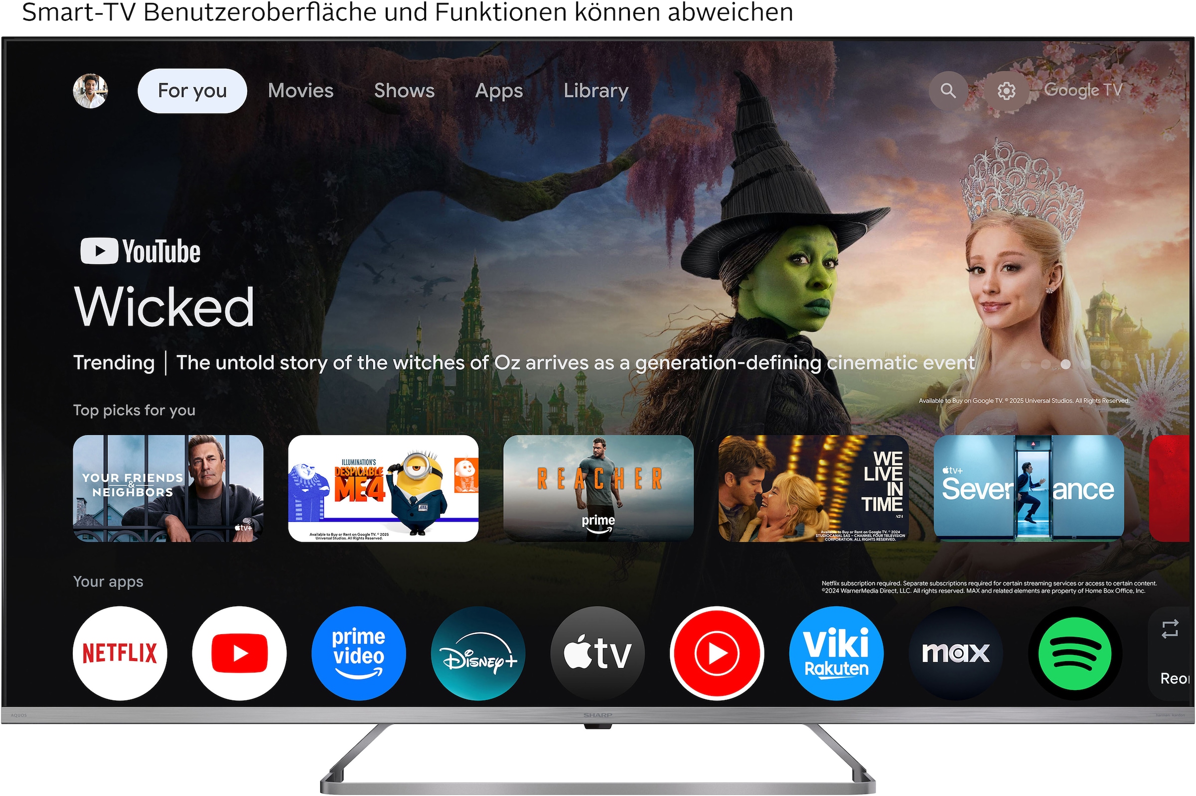 Sharp Mini téléviseur LED QLED »4T-C50JPx« 126 cm/50 ″